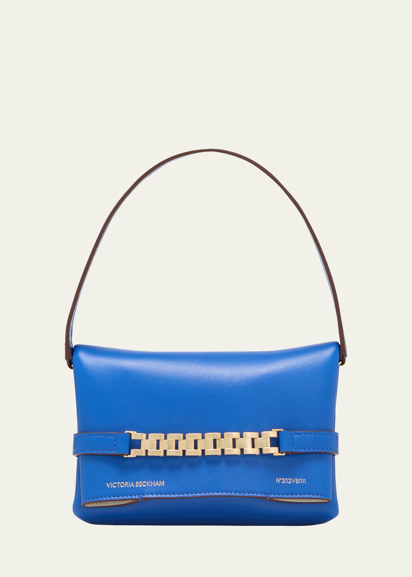 Victoria Beckham Mini Pouch Leather Top-handle Bag In Sapphire Blue