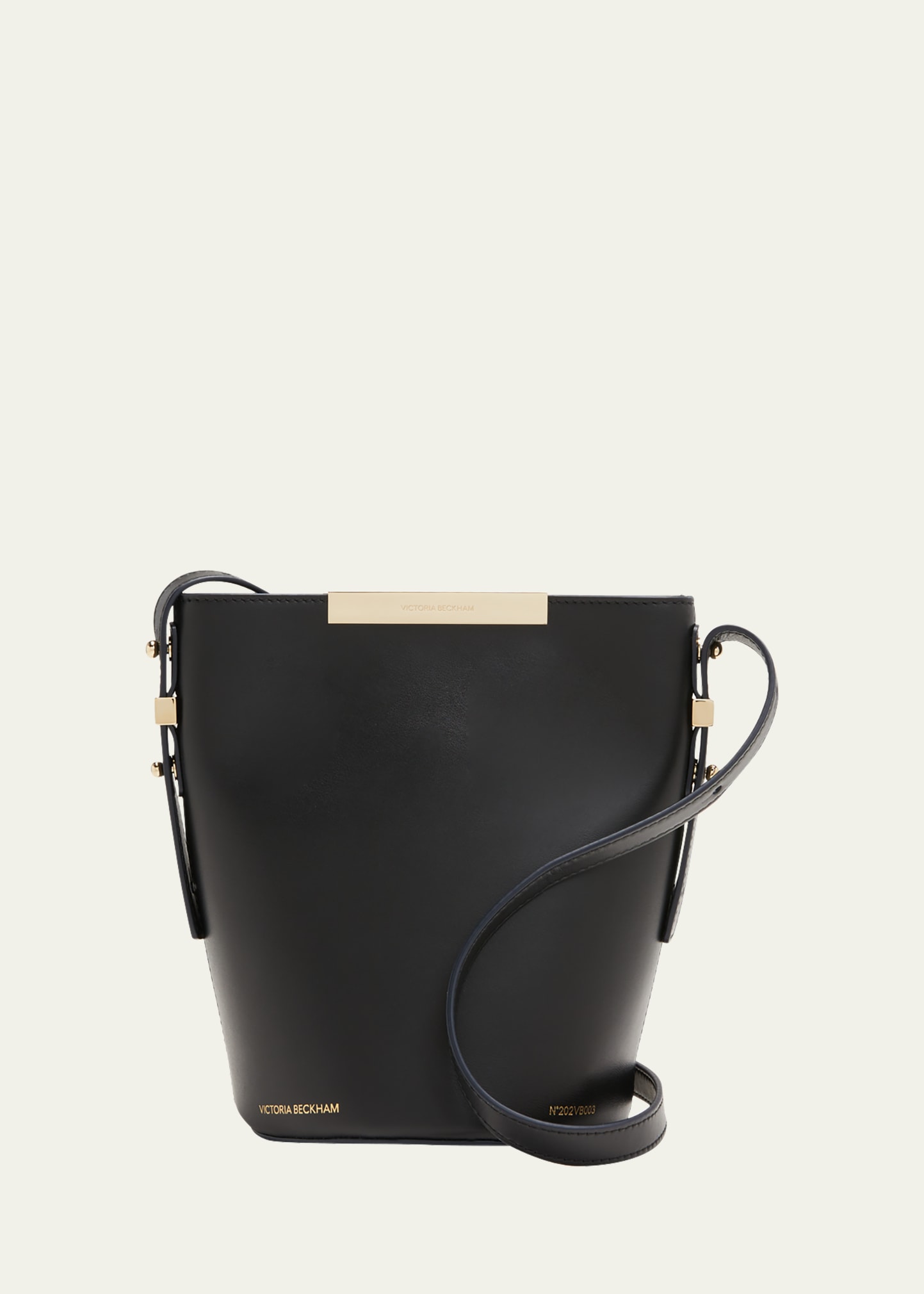 Victoria Beckham Mini Leather Bucket Bag In Blue | ModeSens