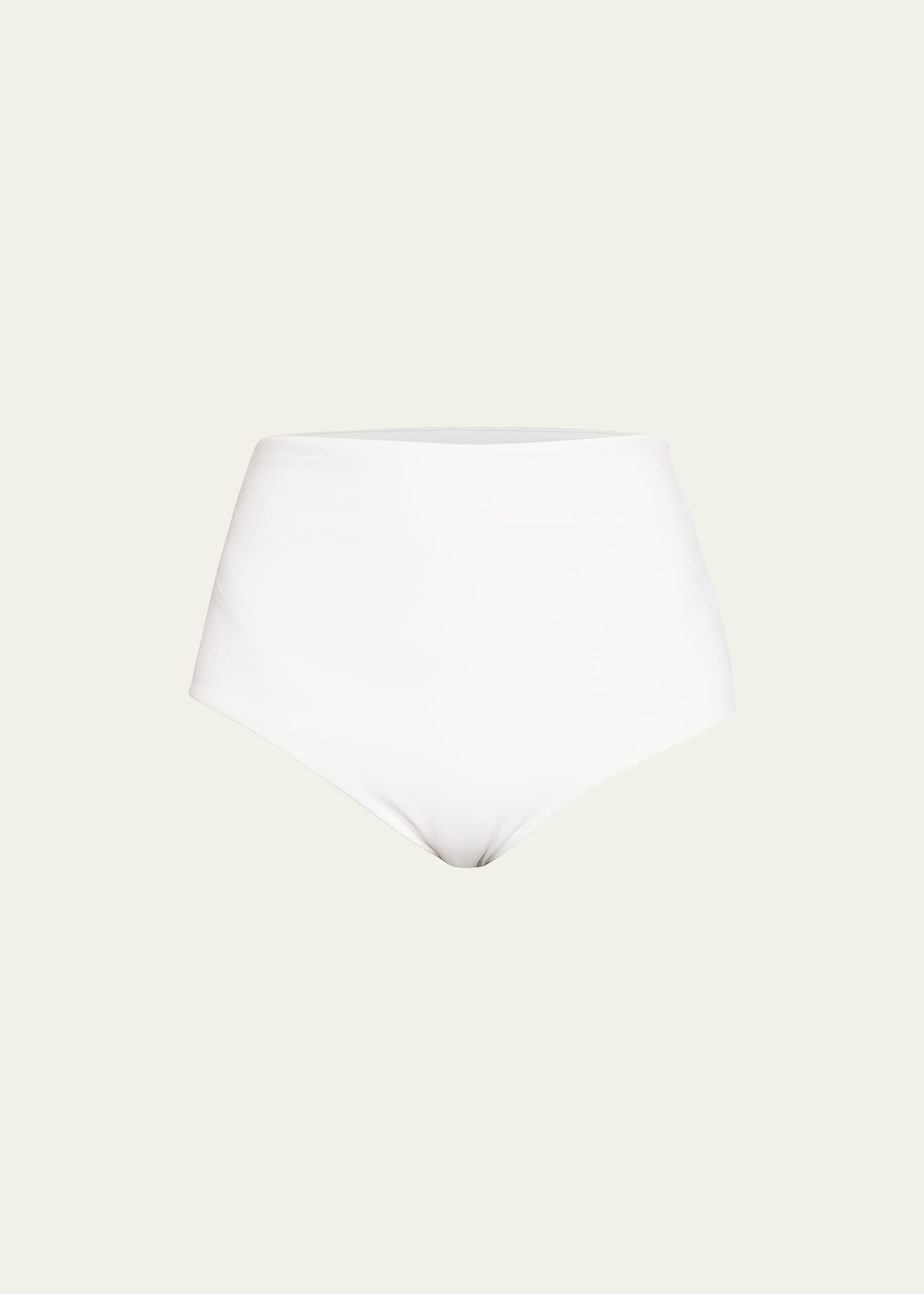 Sir Louis Classic High-waisted Bikini Bottoms In Ivory