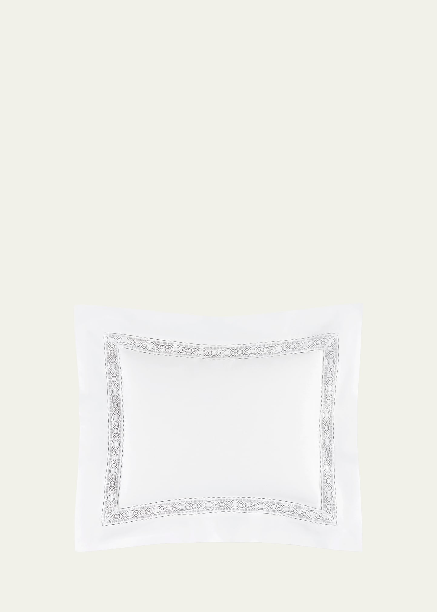 Sferra Giza 45 Lace King Pillow Sham In White