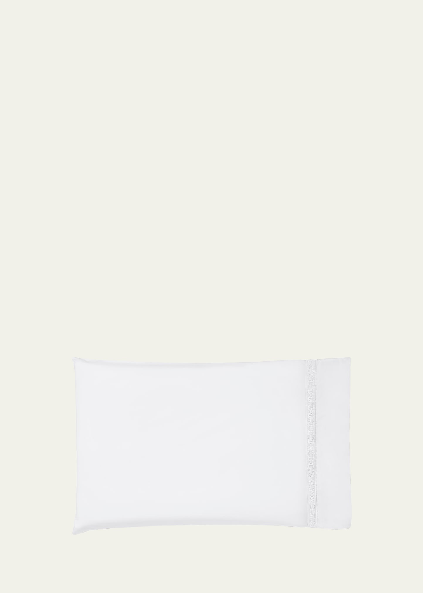 Sferra Giza 45 Lace King Pillowcase In White