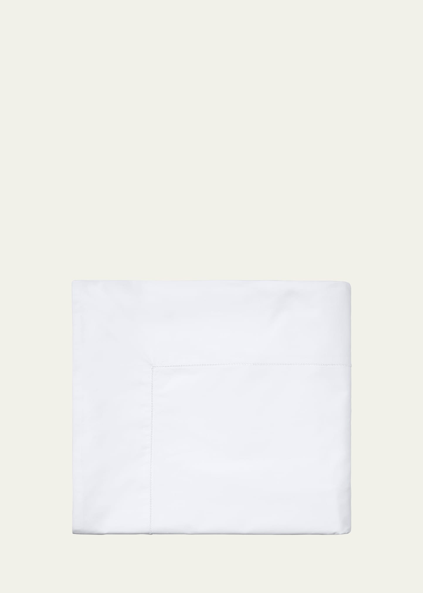 Sferra Sereno King Flat Sheet In White