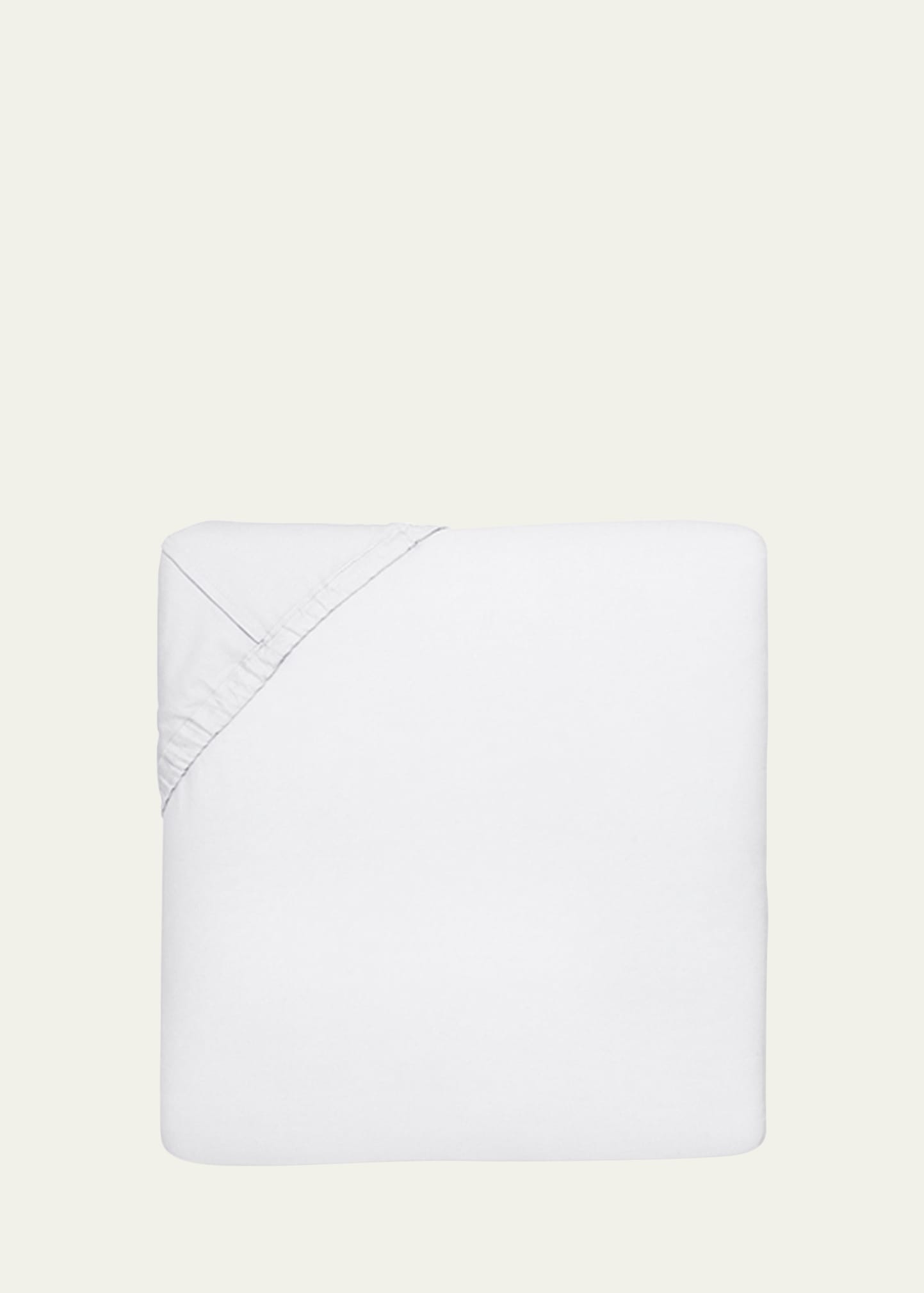 Sferra Sereno Queen Fitted Sheet In White