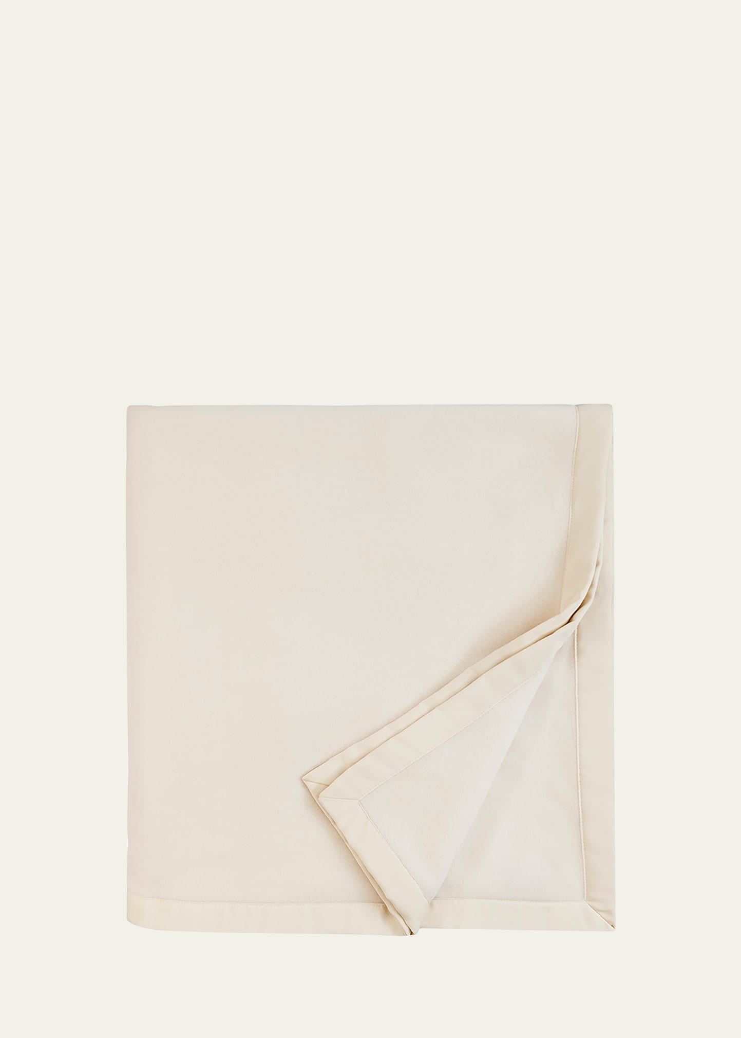 Sferra Savoy Bagged Linen King Blanket In Ivory