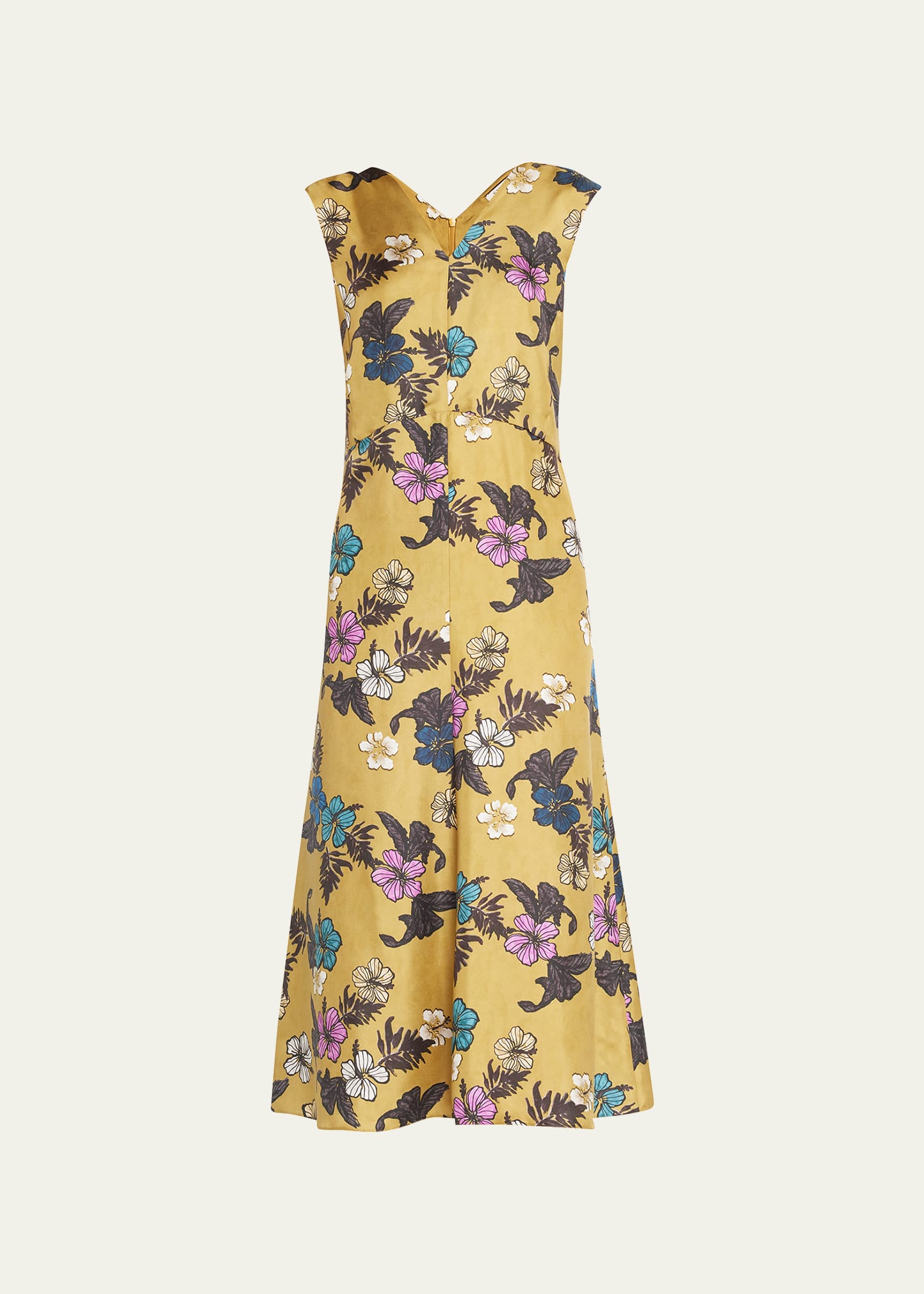 Cuore Floral Print Midi Dress