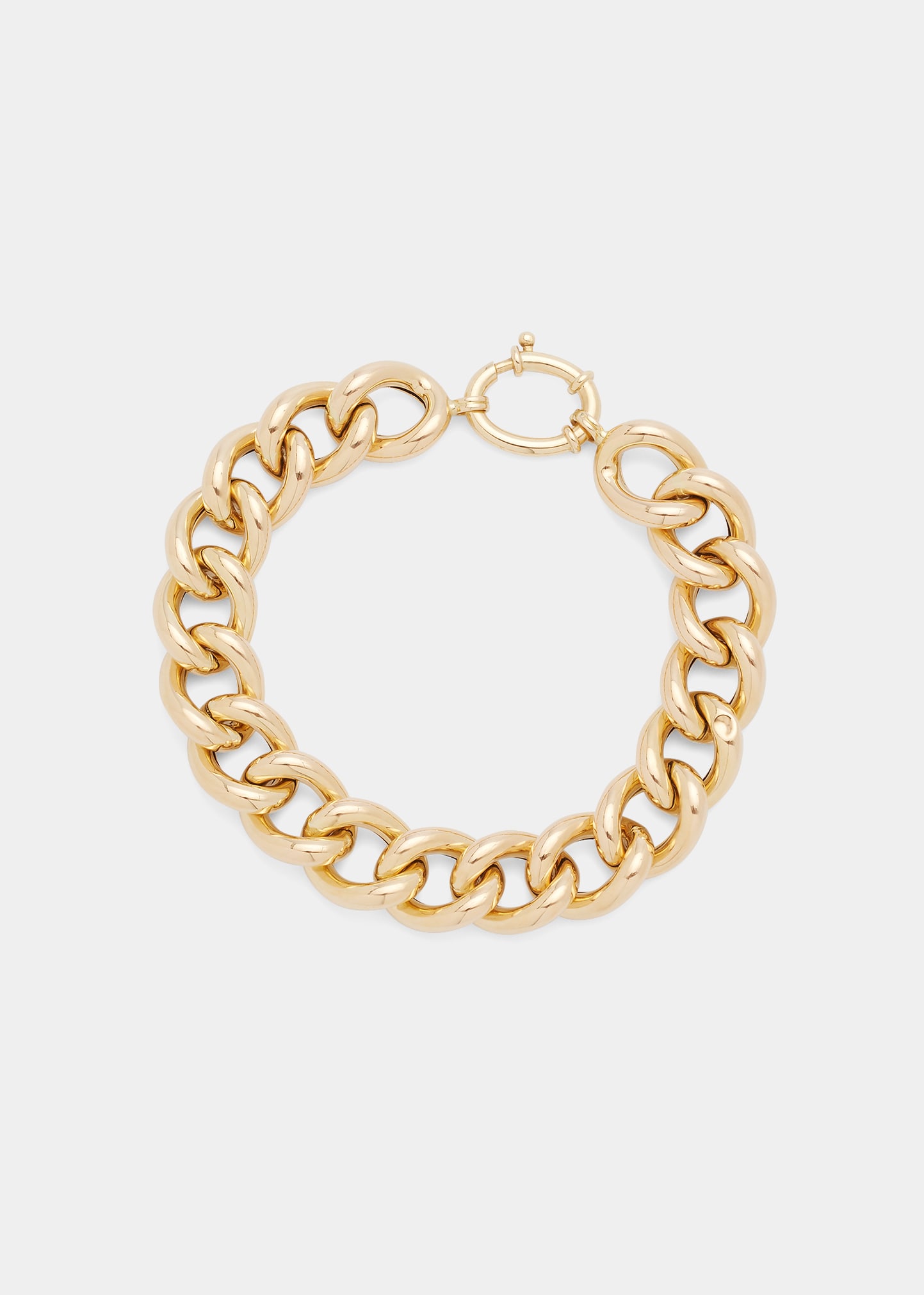 18K Yellow Gold 8" Chain Link Bracelet