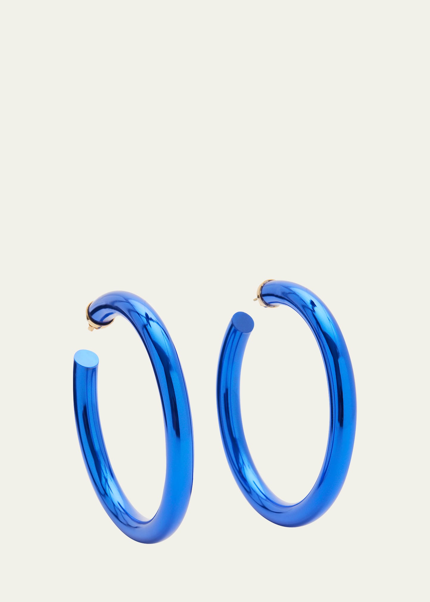 Faraone Mennella 18K Cobalt Blue Large Hoop Earrings