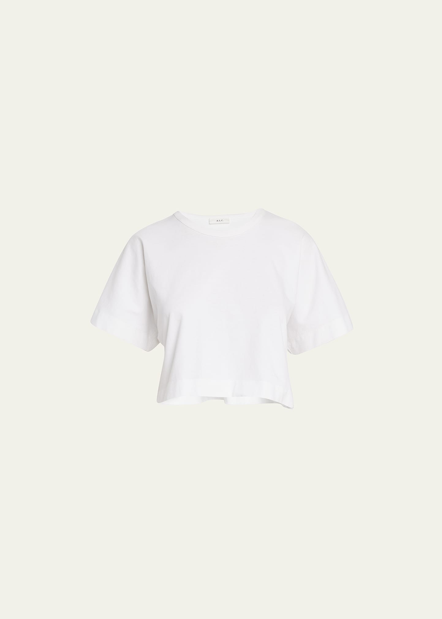 A.l.c Oliver Crewneck Boxy Tee In White