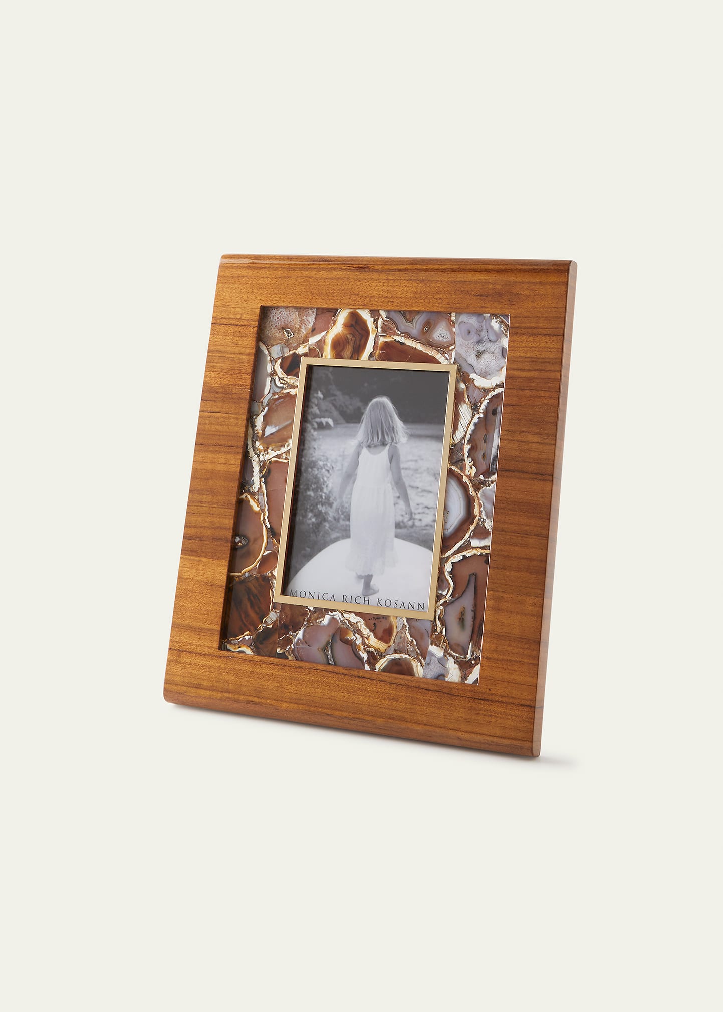 Wood & Agate Picture Frame, 8" x 10'