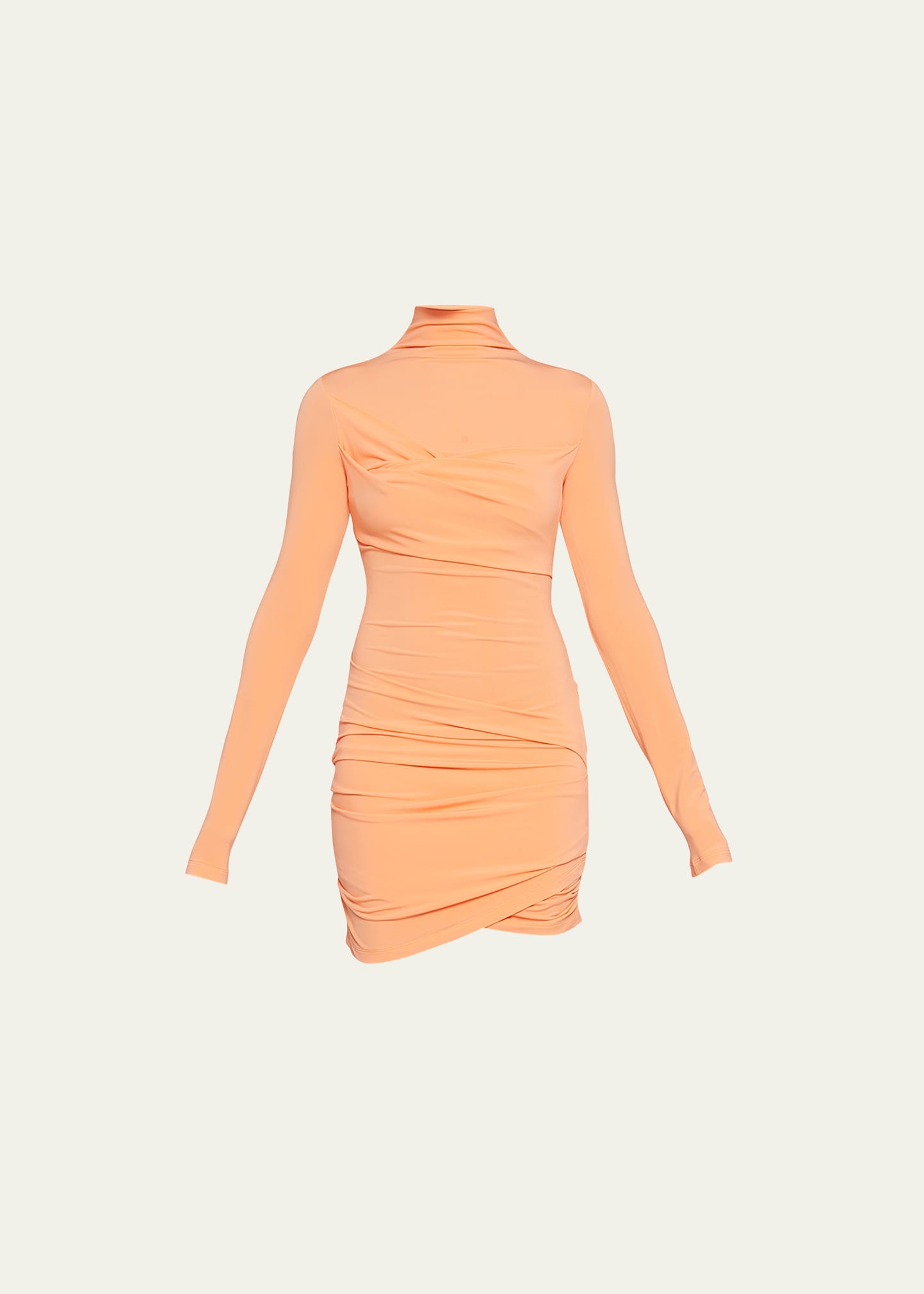 Twisted Crepe Body-Con Mini Dress