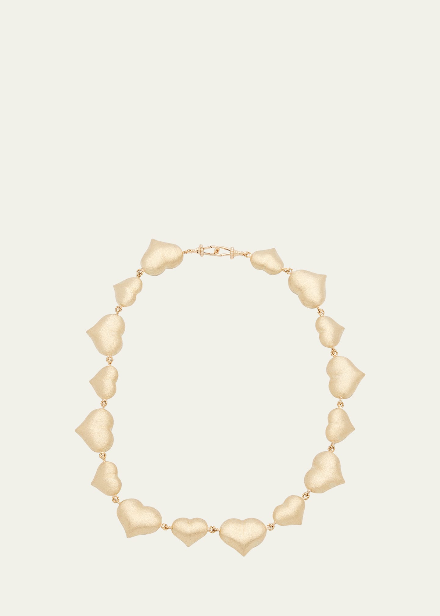 Marie Lichtenberg 14k Yellow Gold Heart Chain Necklace