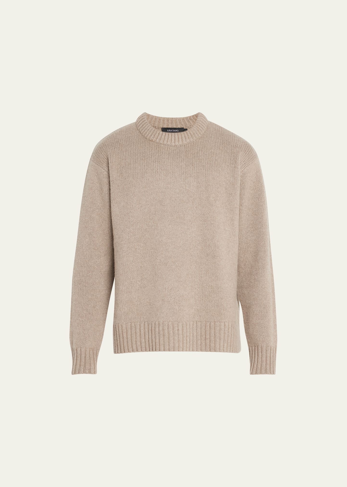 LISA YANG MEN'S CLAUDE 5-GAUGE CASHMERE KNIT SWEATER