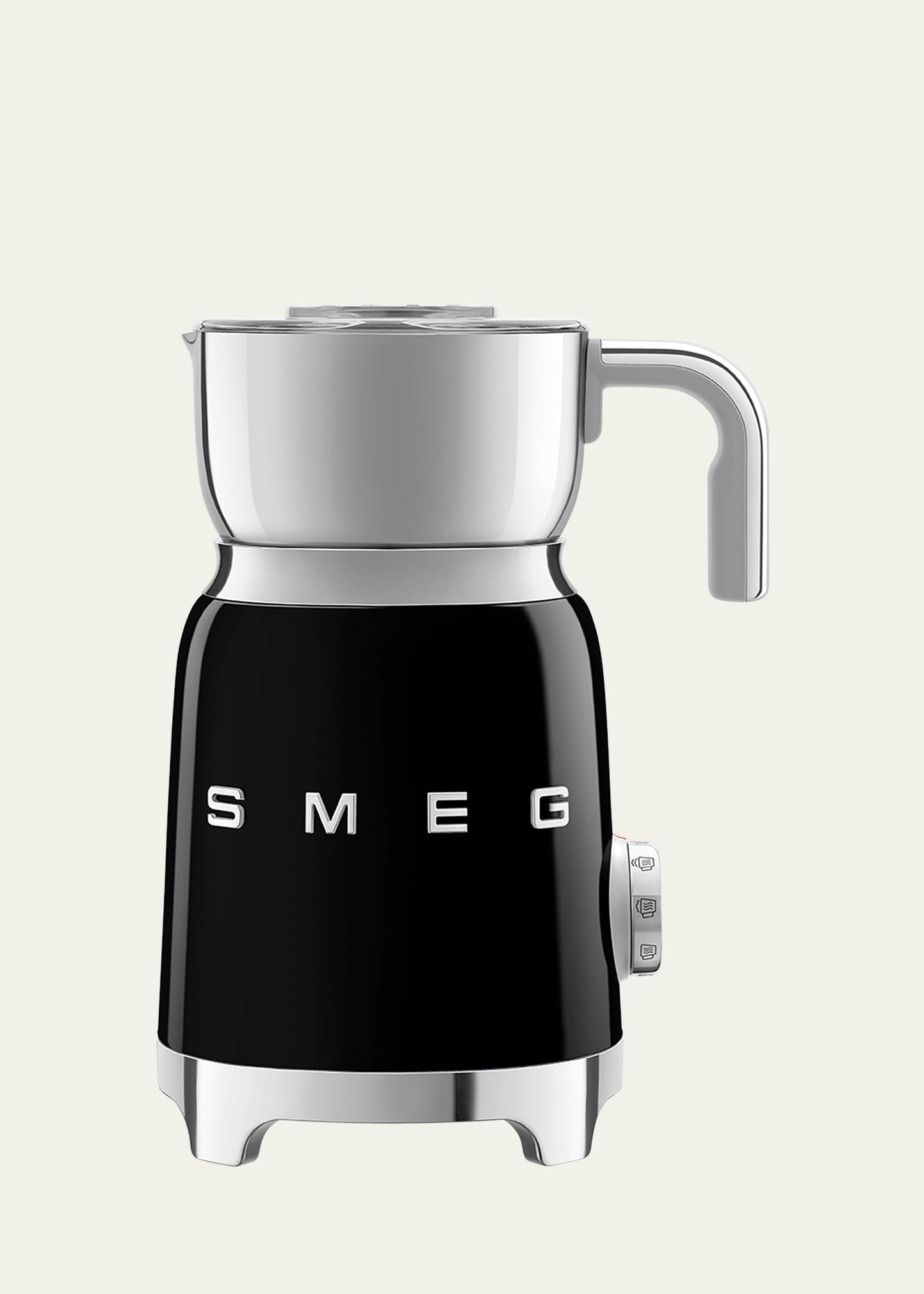 Shop Smeg Retro-style Milk Frother In Black