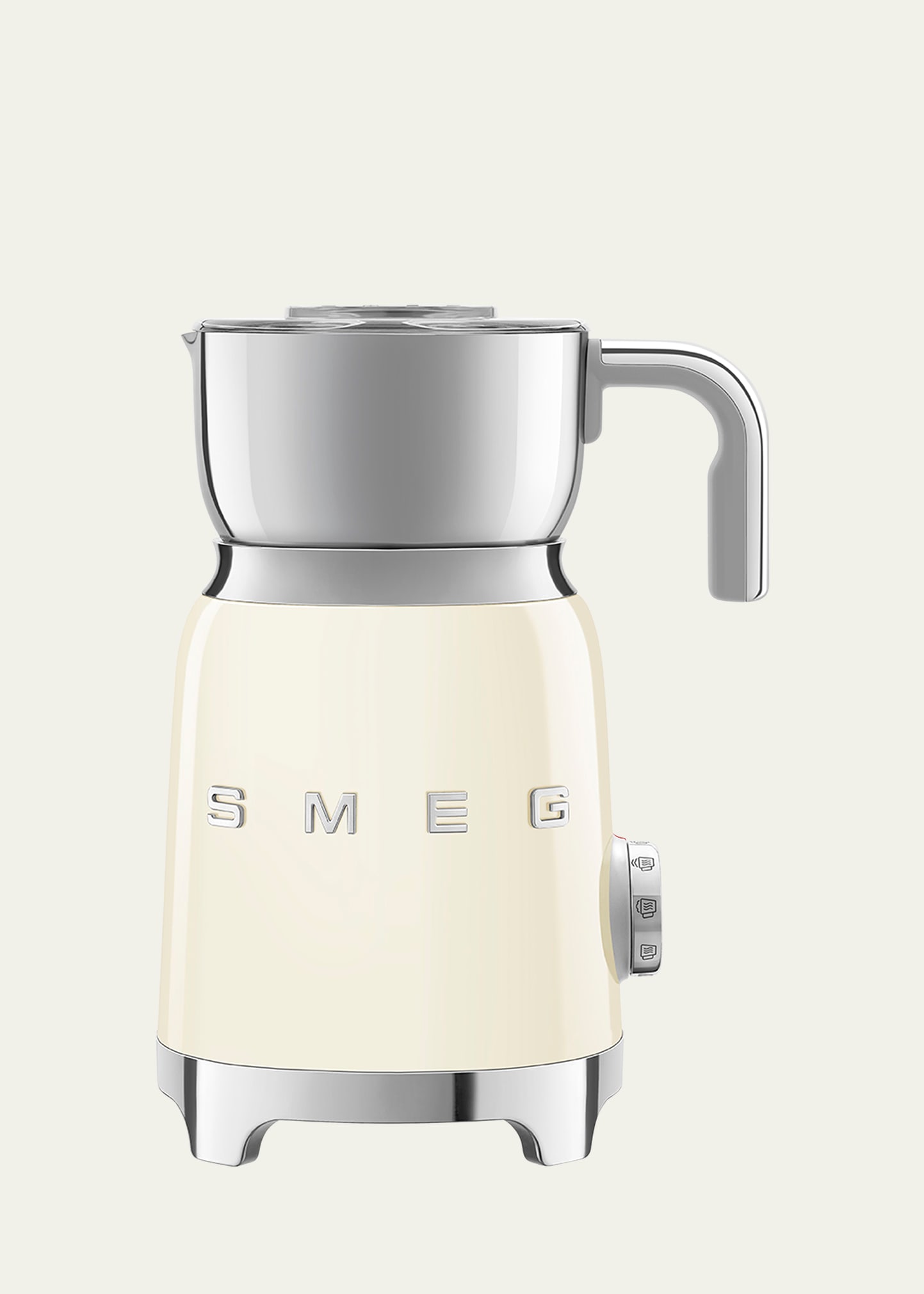 Shop Smeg Retro-style Milk Frother In Cream