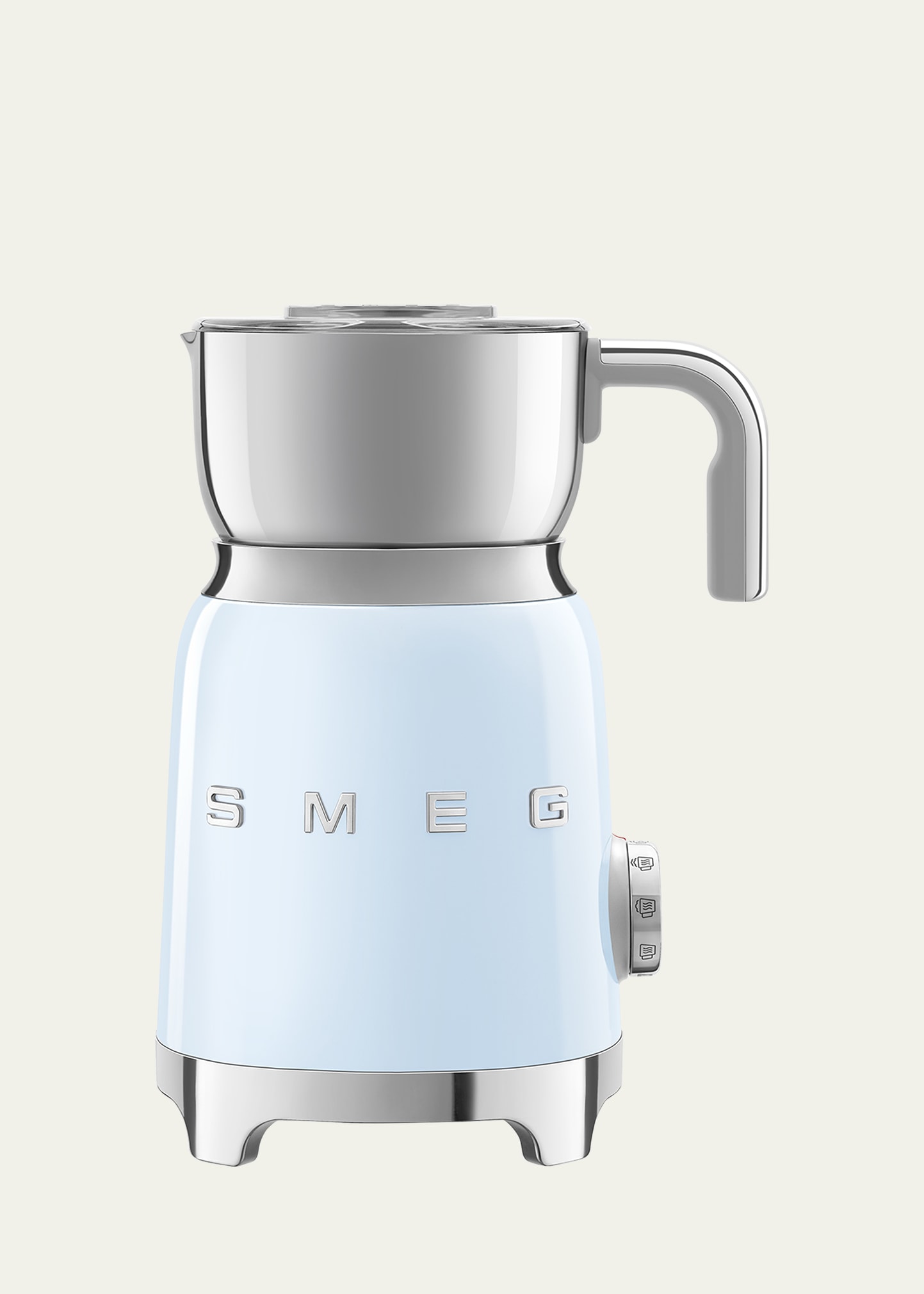 Smeg Retro-style Milk Frother In Pastel Blue