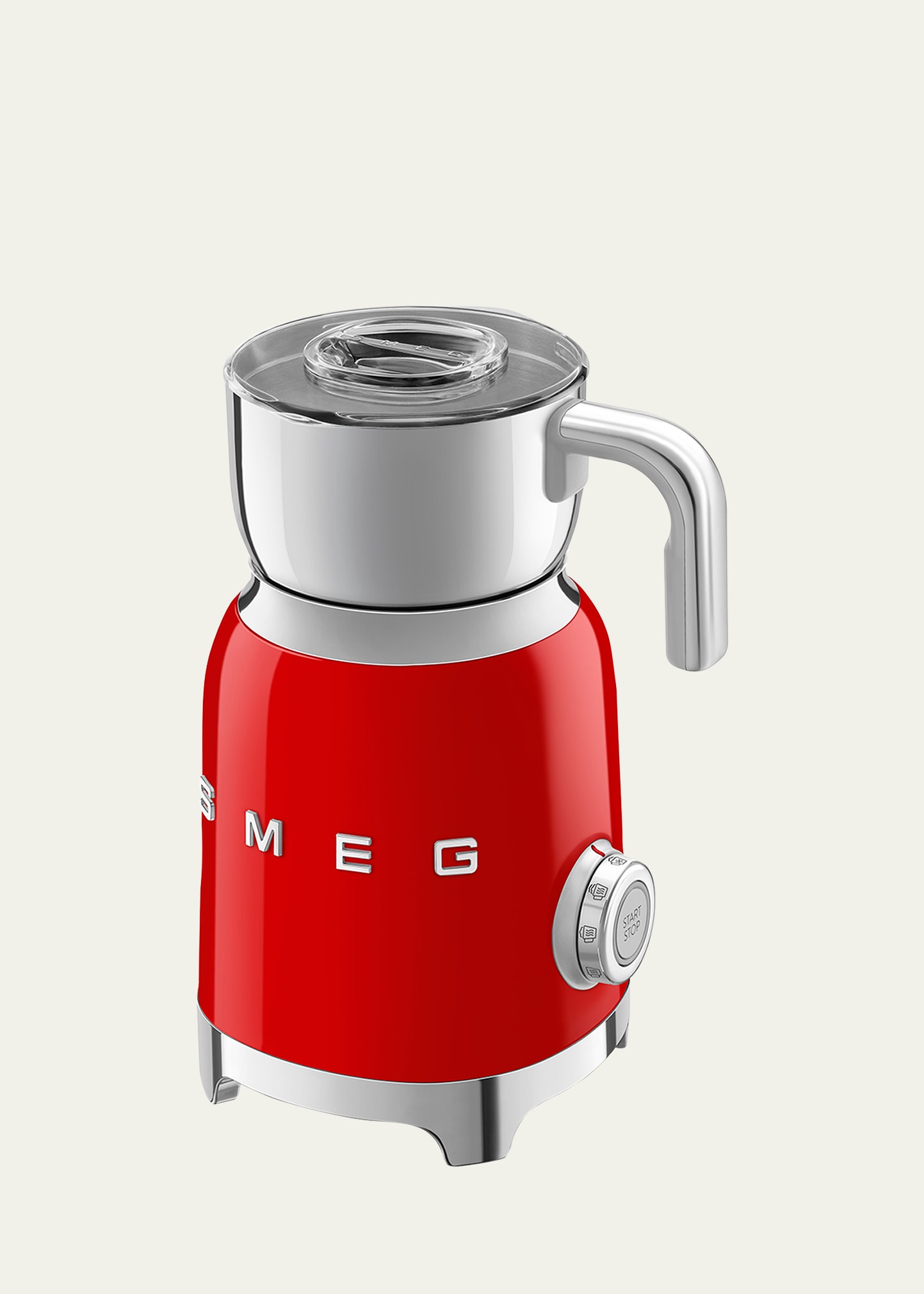 Shop Smeg Retro-style Milk Frother In Red