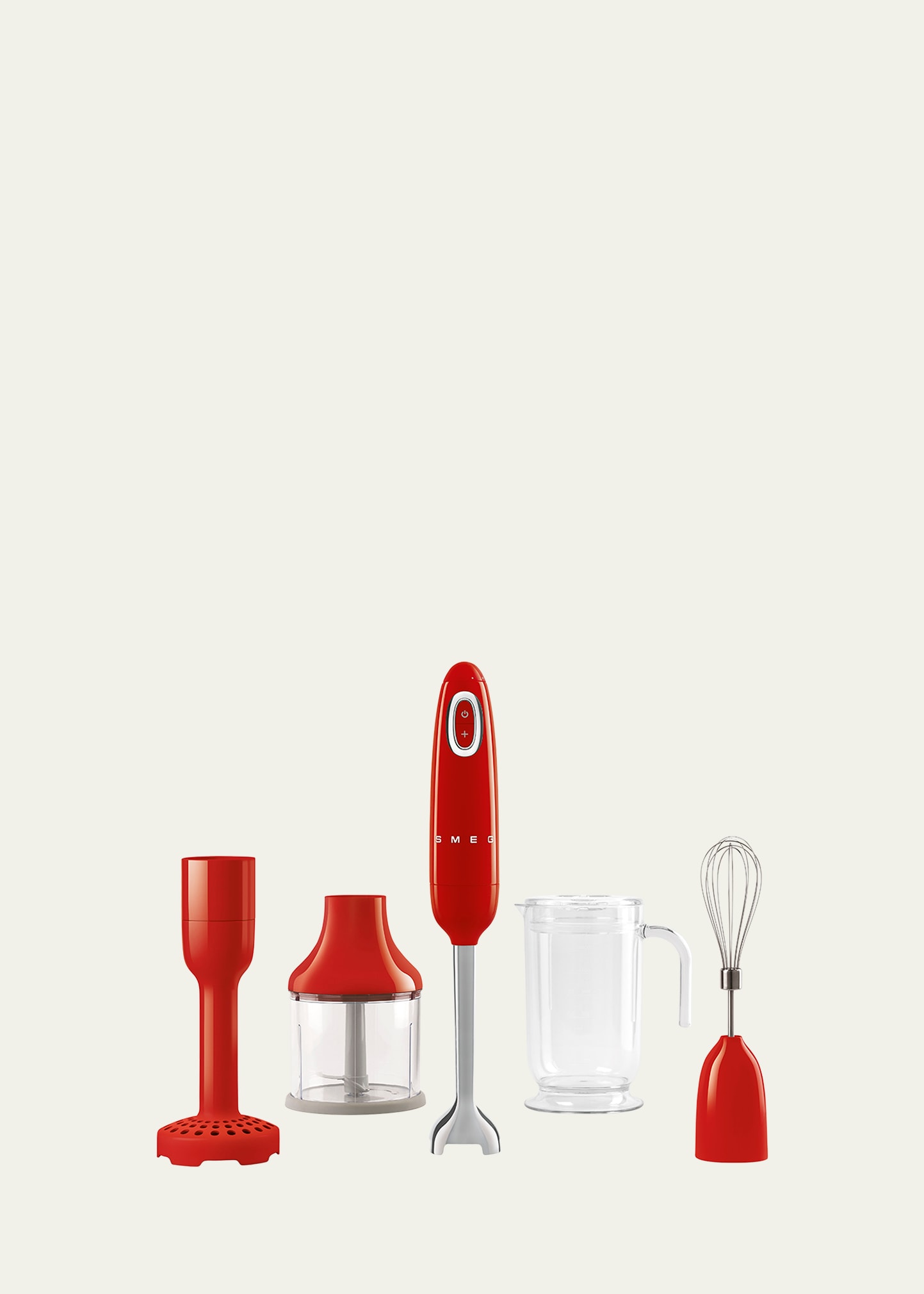 Shop Smeg Hand Blender Hbf22 With Accessories - Black In Red