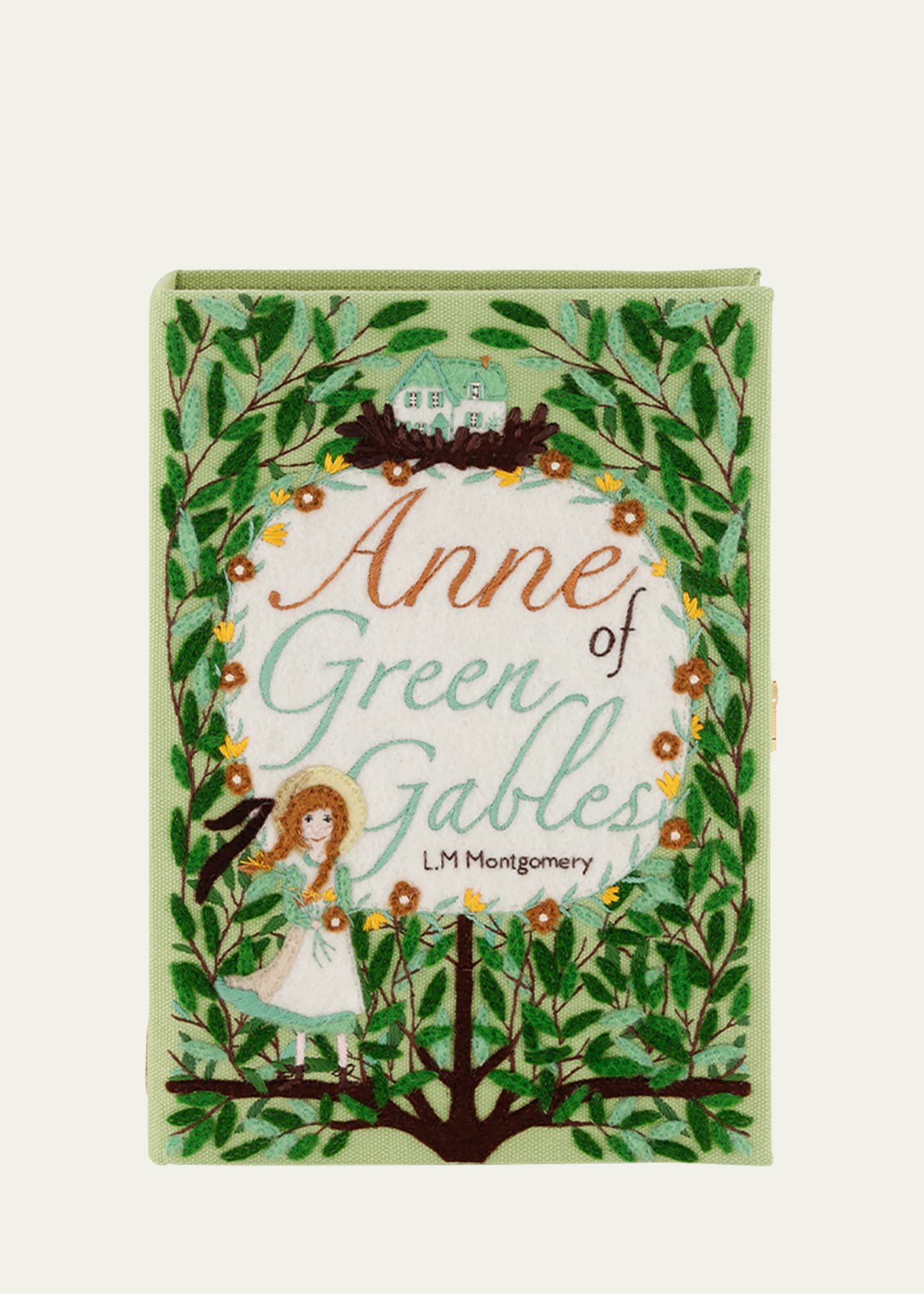 Olympia Le-tan Anne Of Green Gables Book Clutch Bag In Mousse Latim