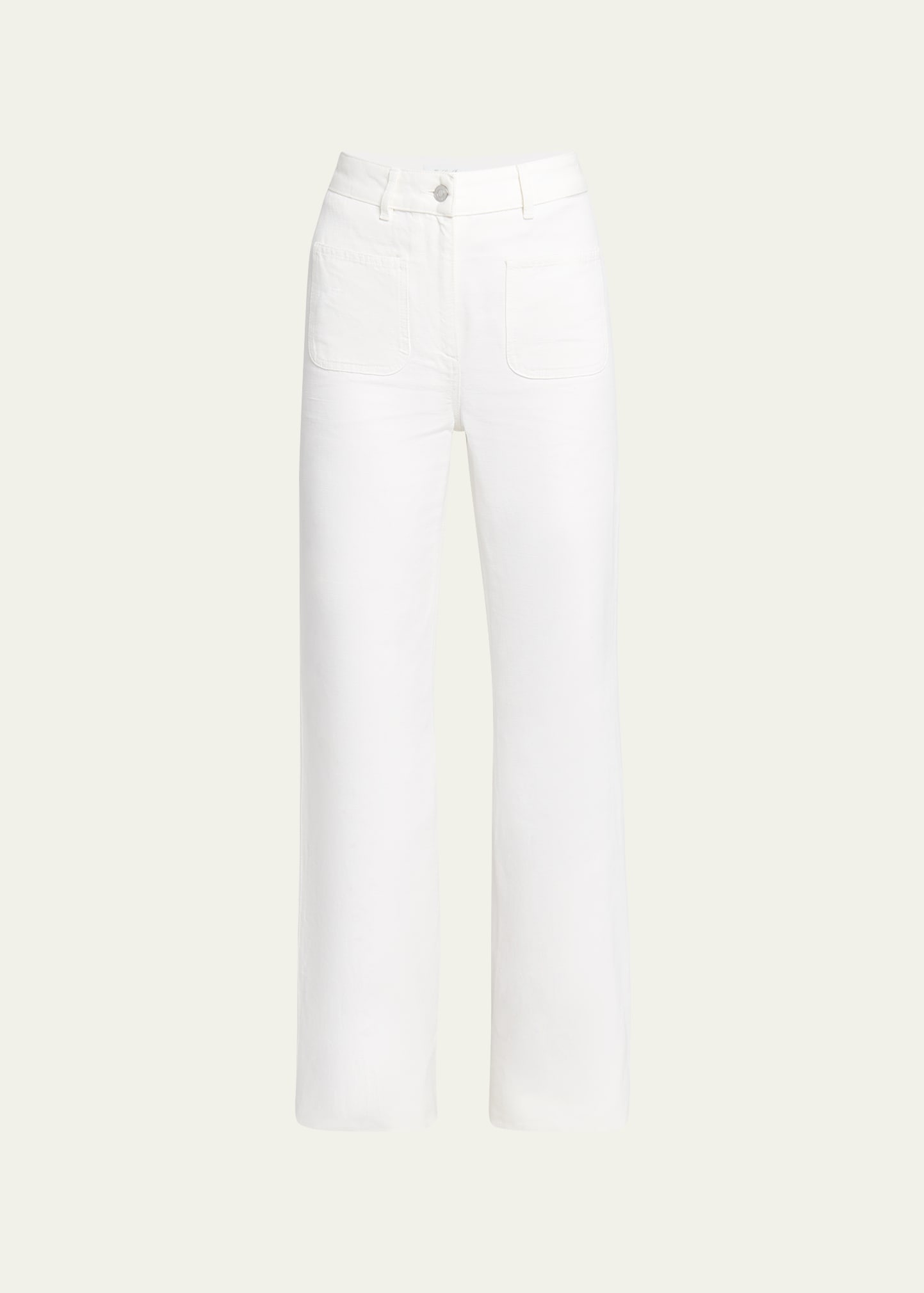 Loro Piana Danbeth Wide-leg Linen Pants In 1000 White