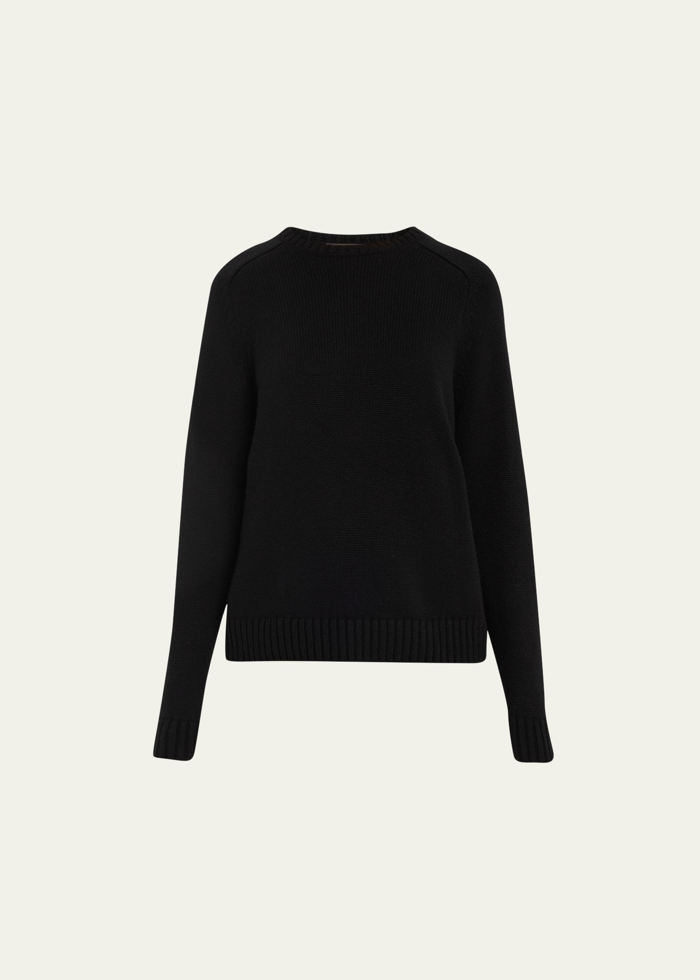 Loro Piana Girocollo Parksville Cashmere Jumper In 100b Biancore