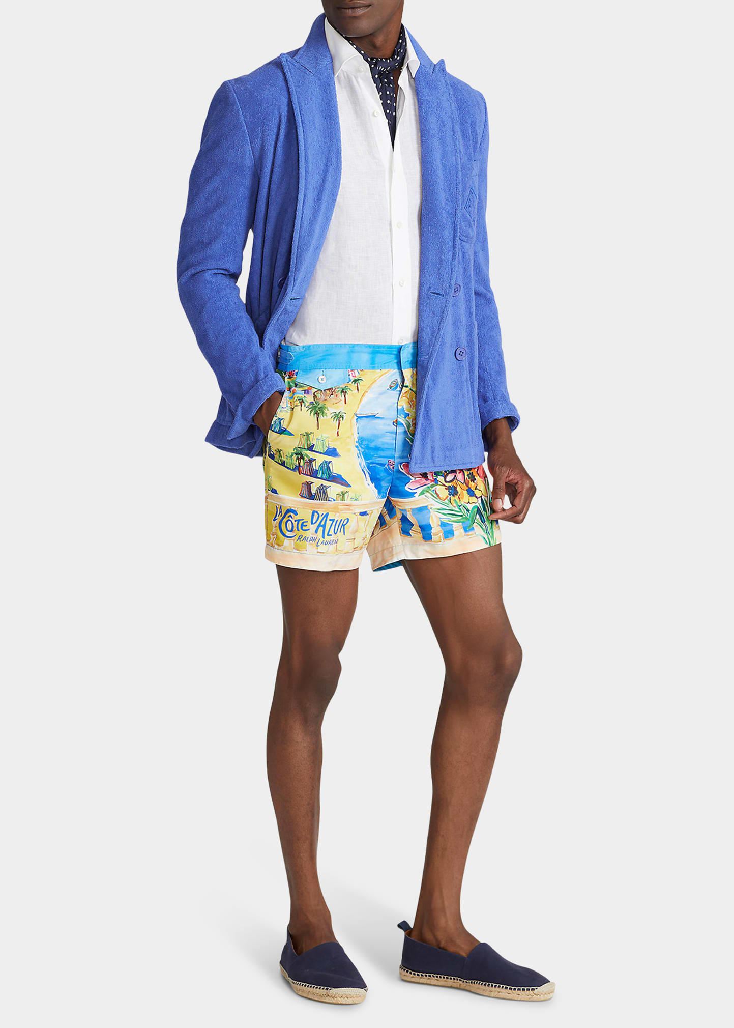 Men's Hadley Carlton Double-Breasted Terry Blazer