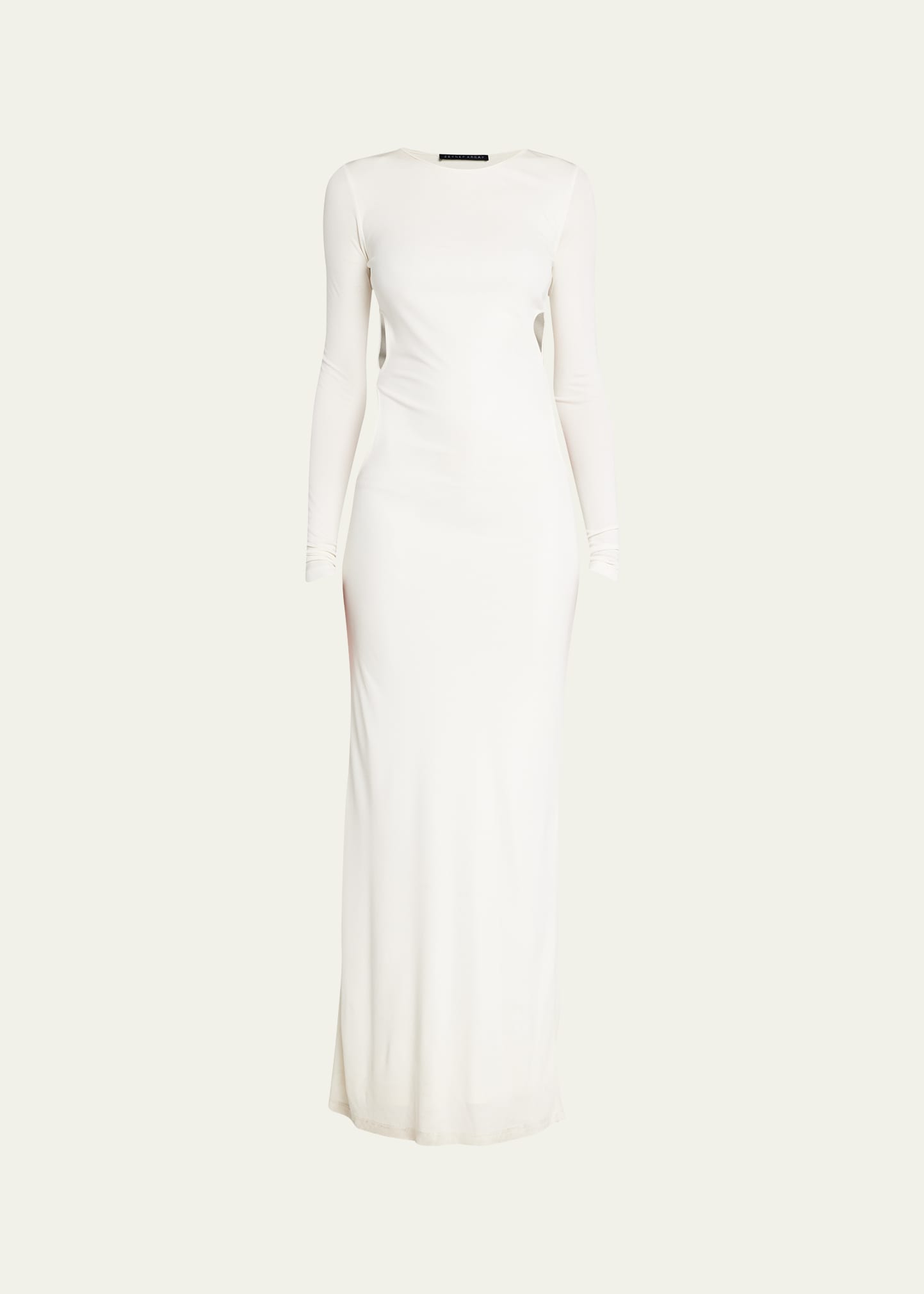 Zeynep Arcay Infinity Jersey Dress With Cutout Detail In White