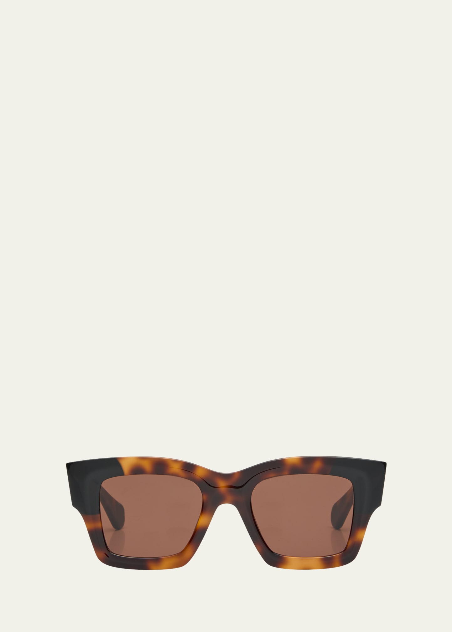 Shop Jacquemus Les Lunettes Baci Square Acetate Sunglasses In 080 Multi-brown