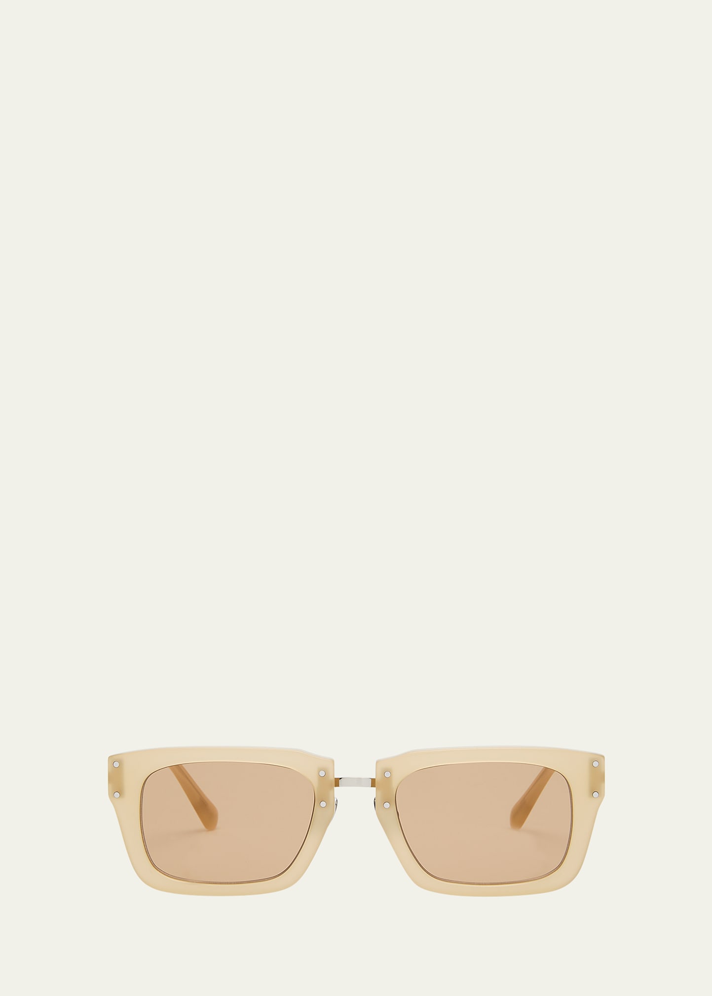 Les Lunettes Soli Acetate Rectangle Sunglasses