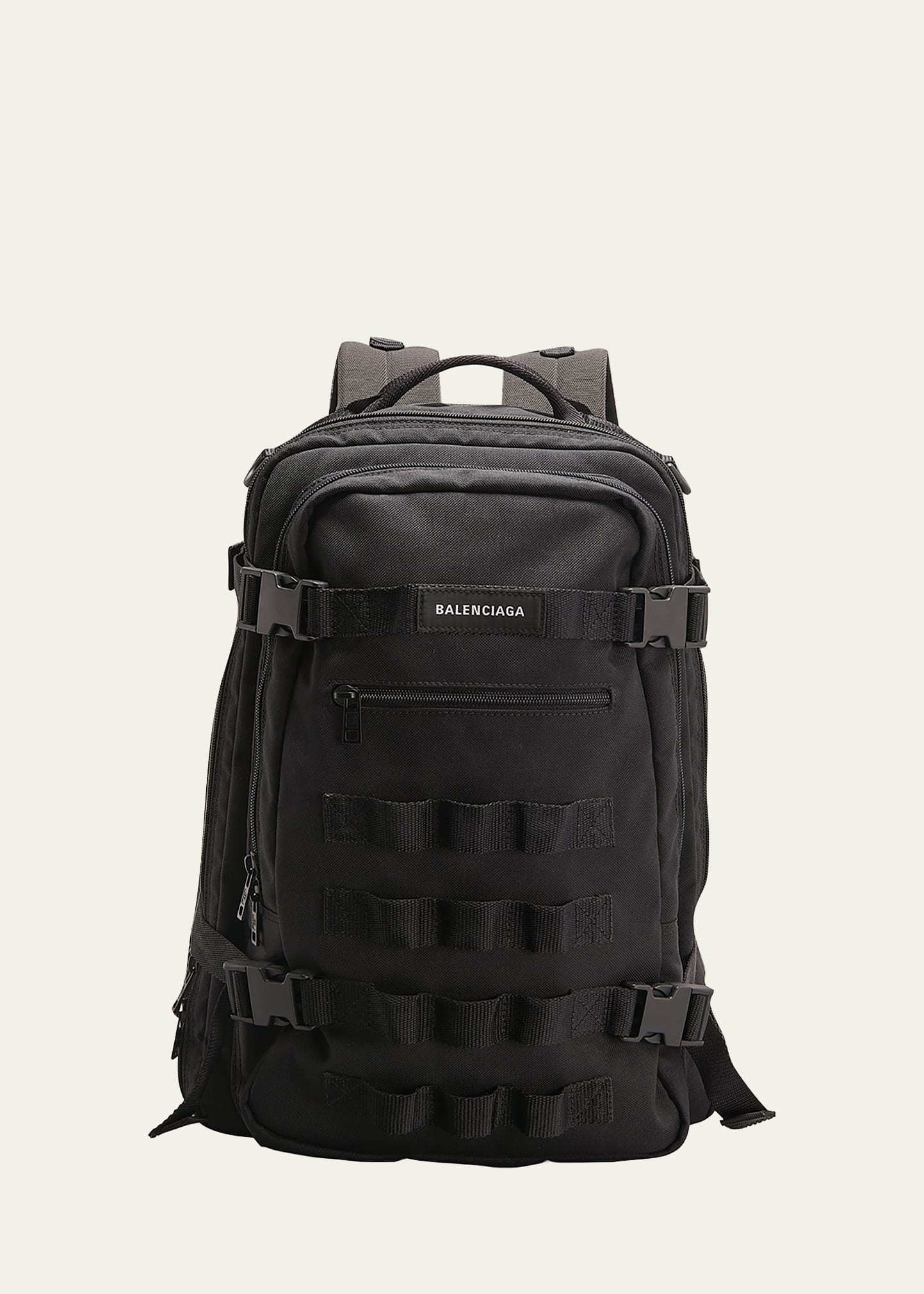 Balenciaga Army Space Small Backpack In Nero | ModeSens