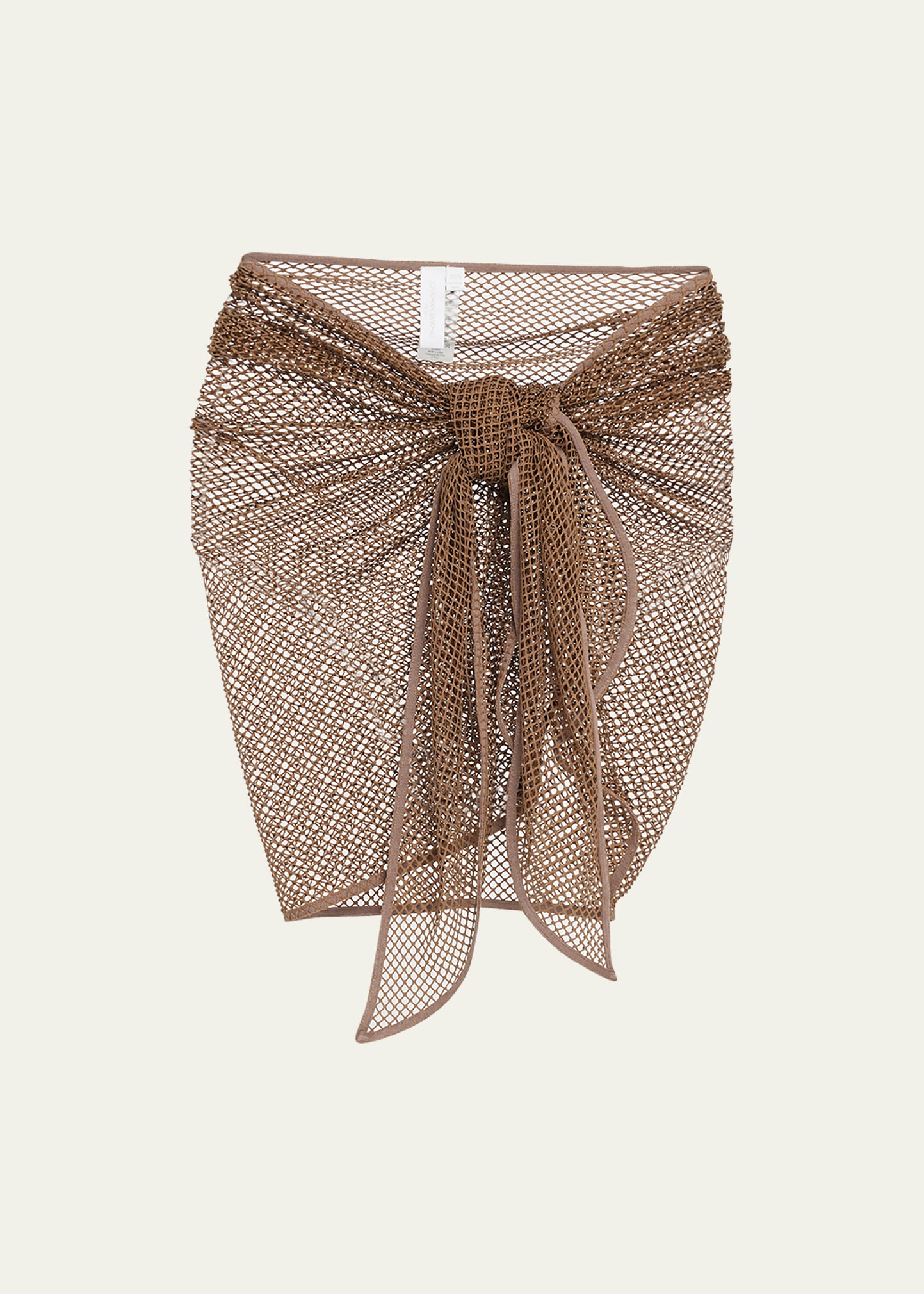 Doris Crystal Mesh Sarong Coverup