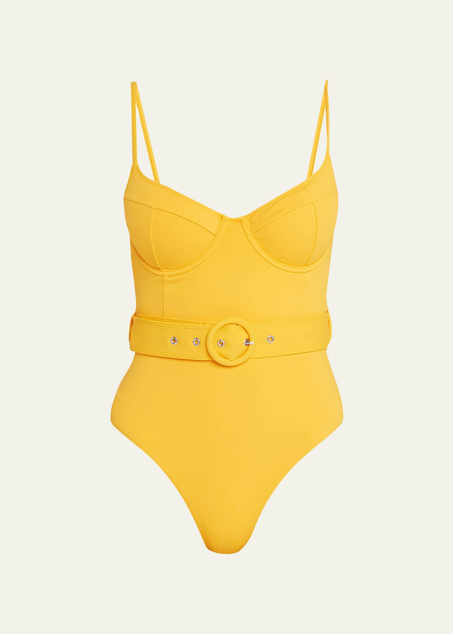 Jonathan Simkhai Noa Bustier One-piece Swimsuit In Zinnia