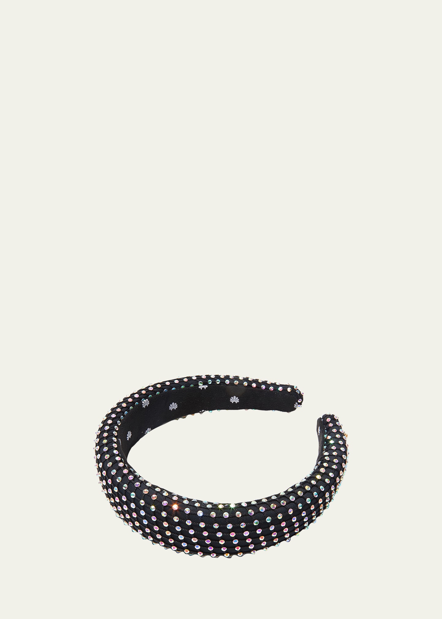 Shop Lele Sadoughi Crystal Mesh Alice Headband In Technicolor