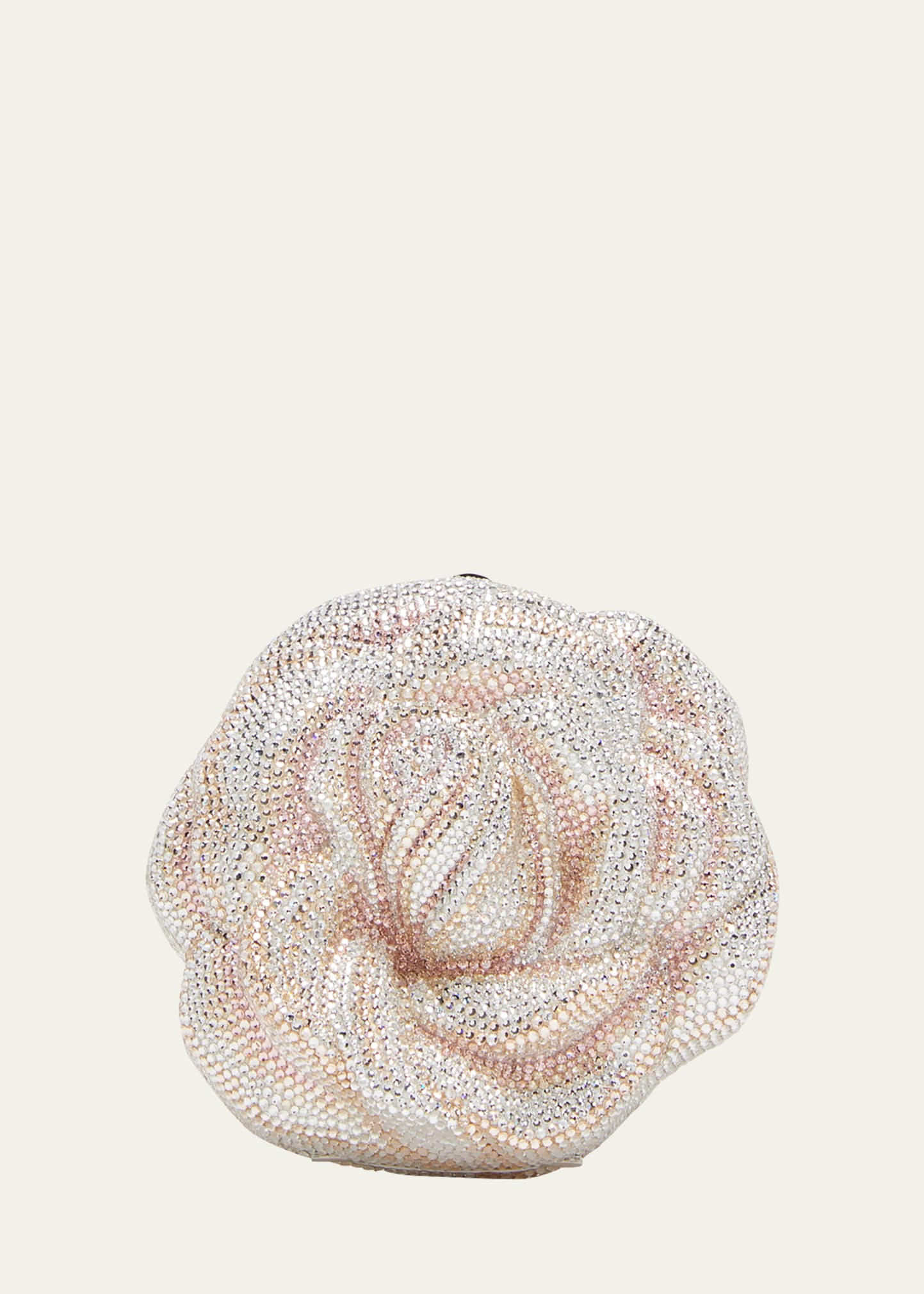 Judith Leiber Rose Blush Crystal Minaudiere