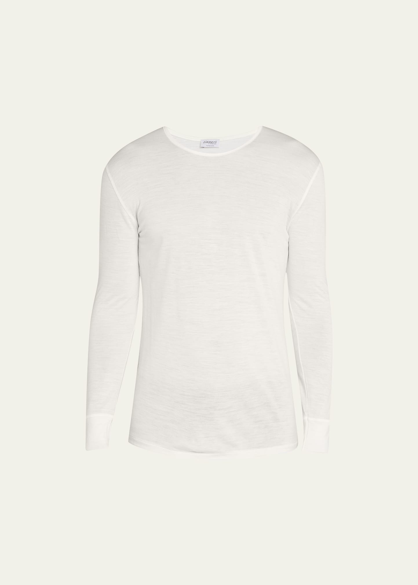 Zimmerli Sea Island Cotton-jersey T-shirt In Ecru