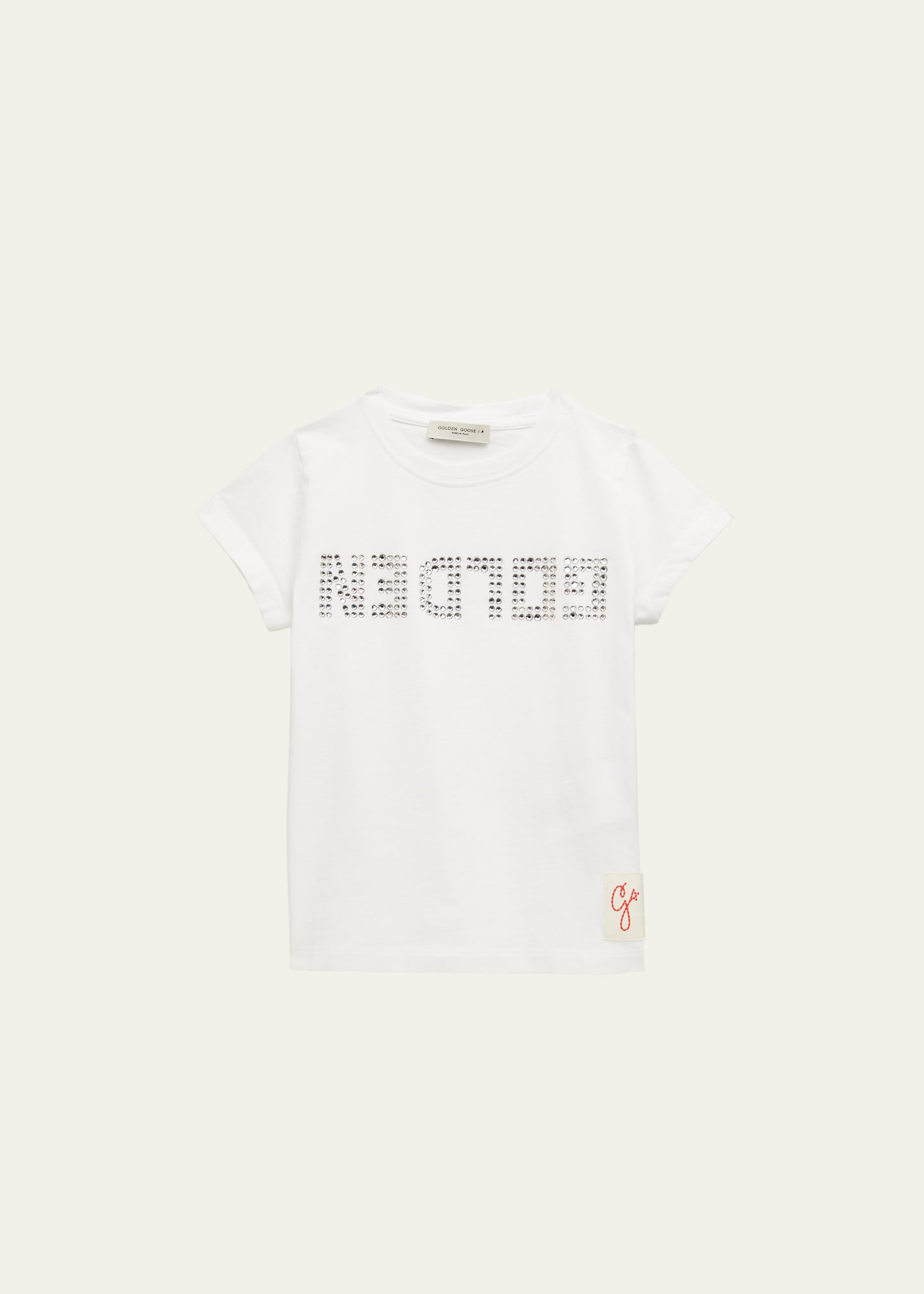 Girl's Crystalized Logo-Print T-Shirt, Size 4-10