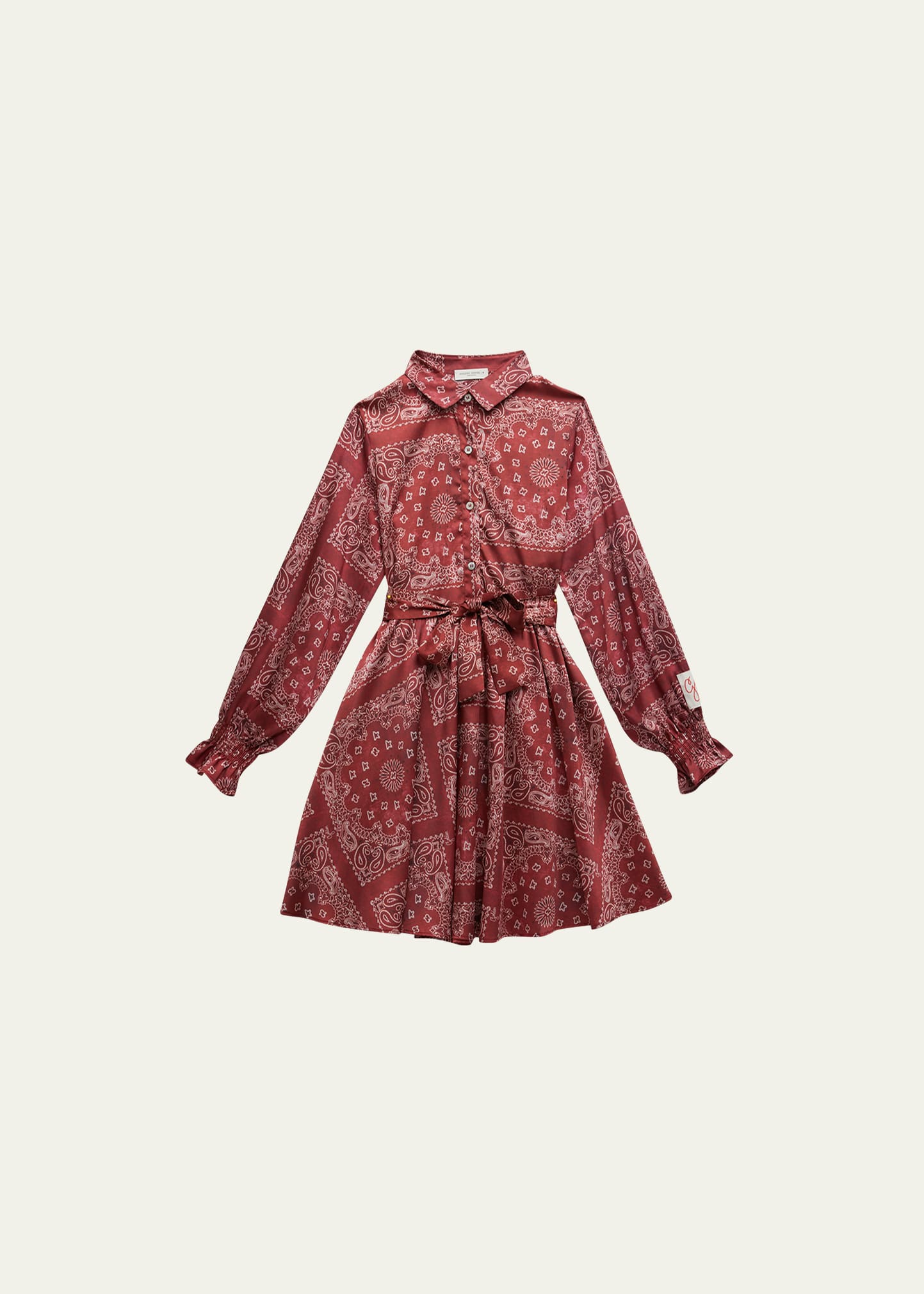 Girl's Paisley-Print Dress, Size 12