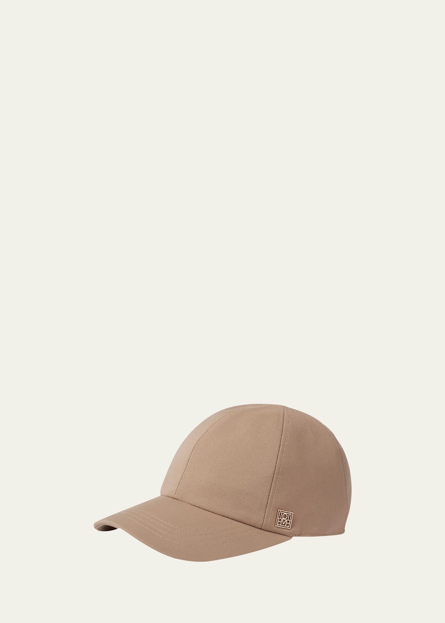 Totême Logo-plaque Canvas Baseball Cap In 850 Khaki