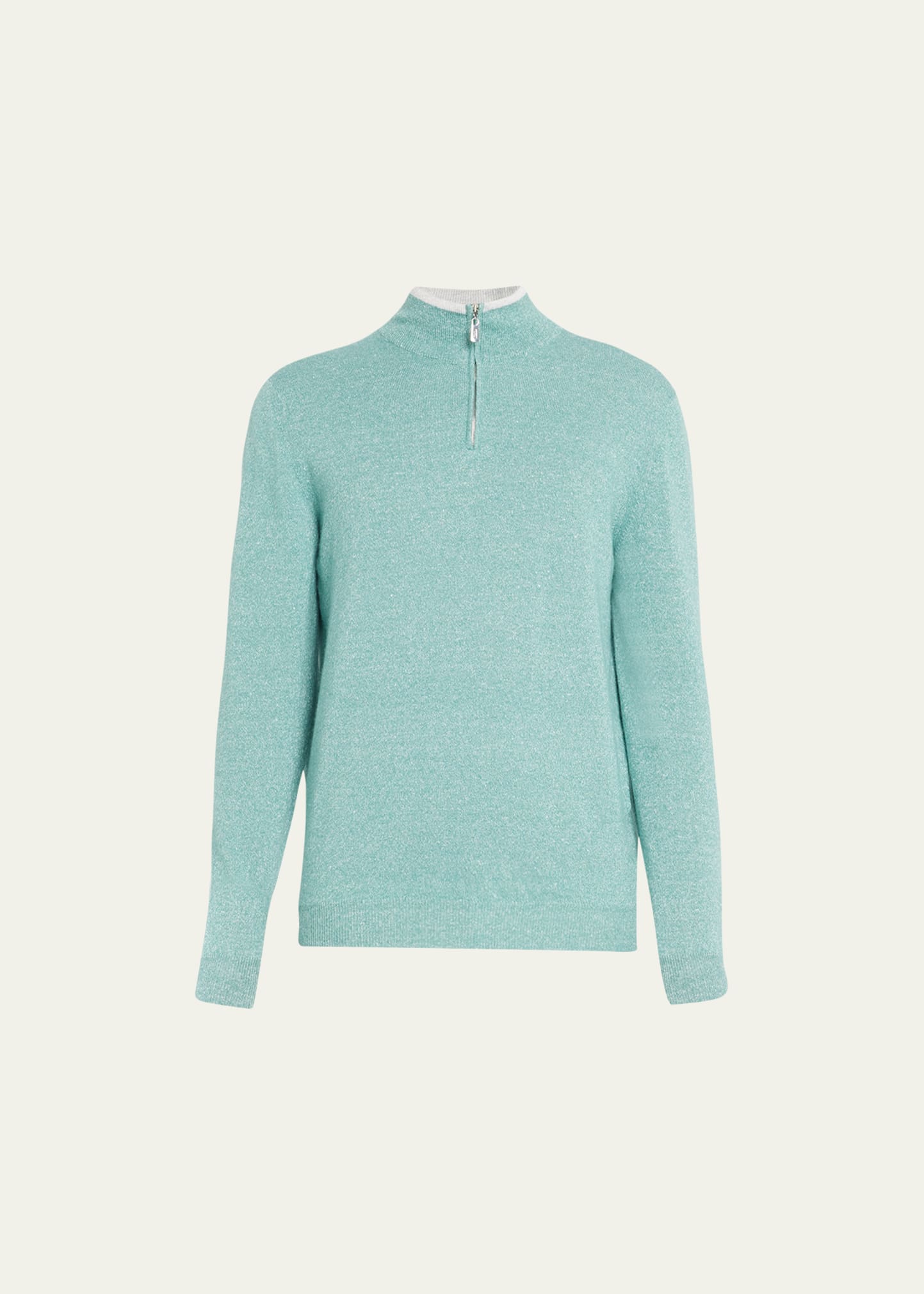 Fedeli Man Sweater Light Green Size 44 Cashmere