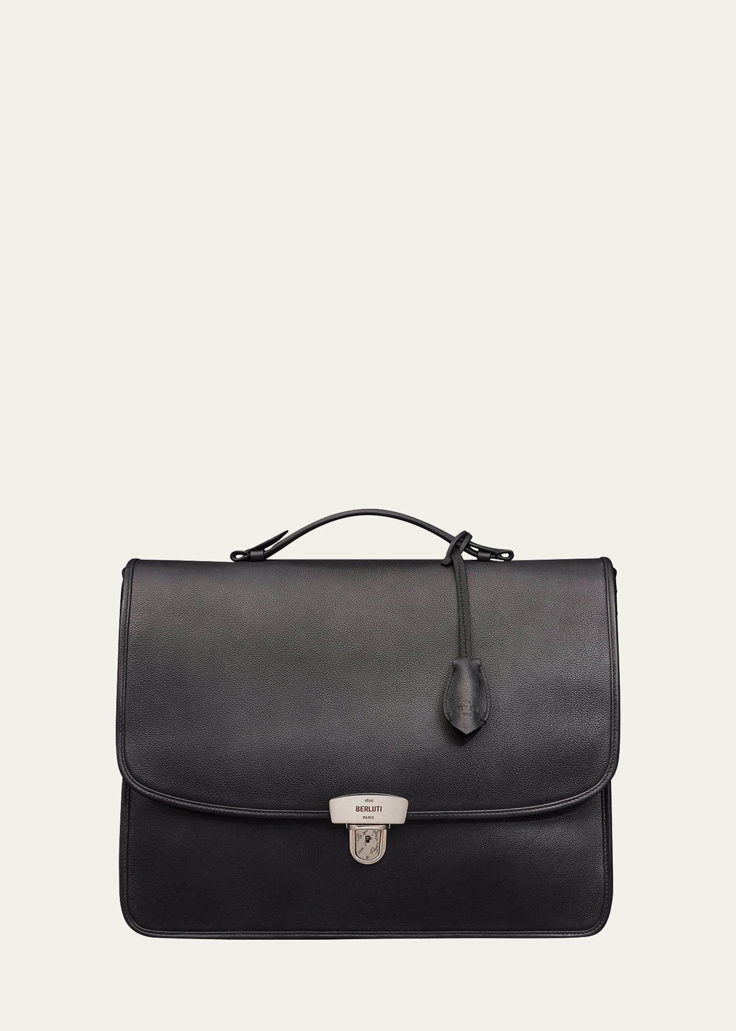 Men's Deux Jours Leather Briefcase