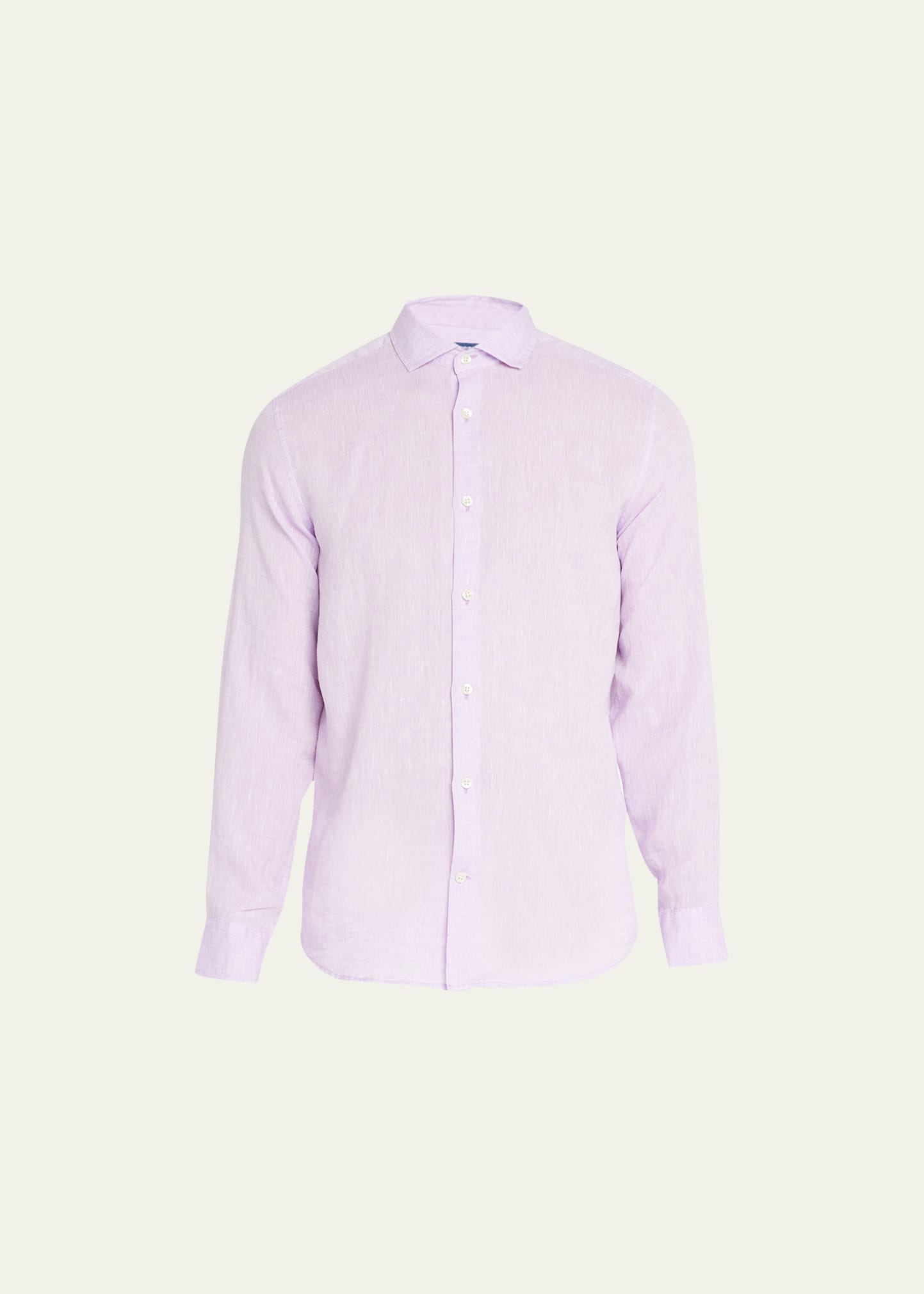 Frescobol Carioca Antonio Linen Shirt In Light Pink