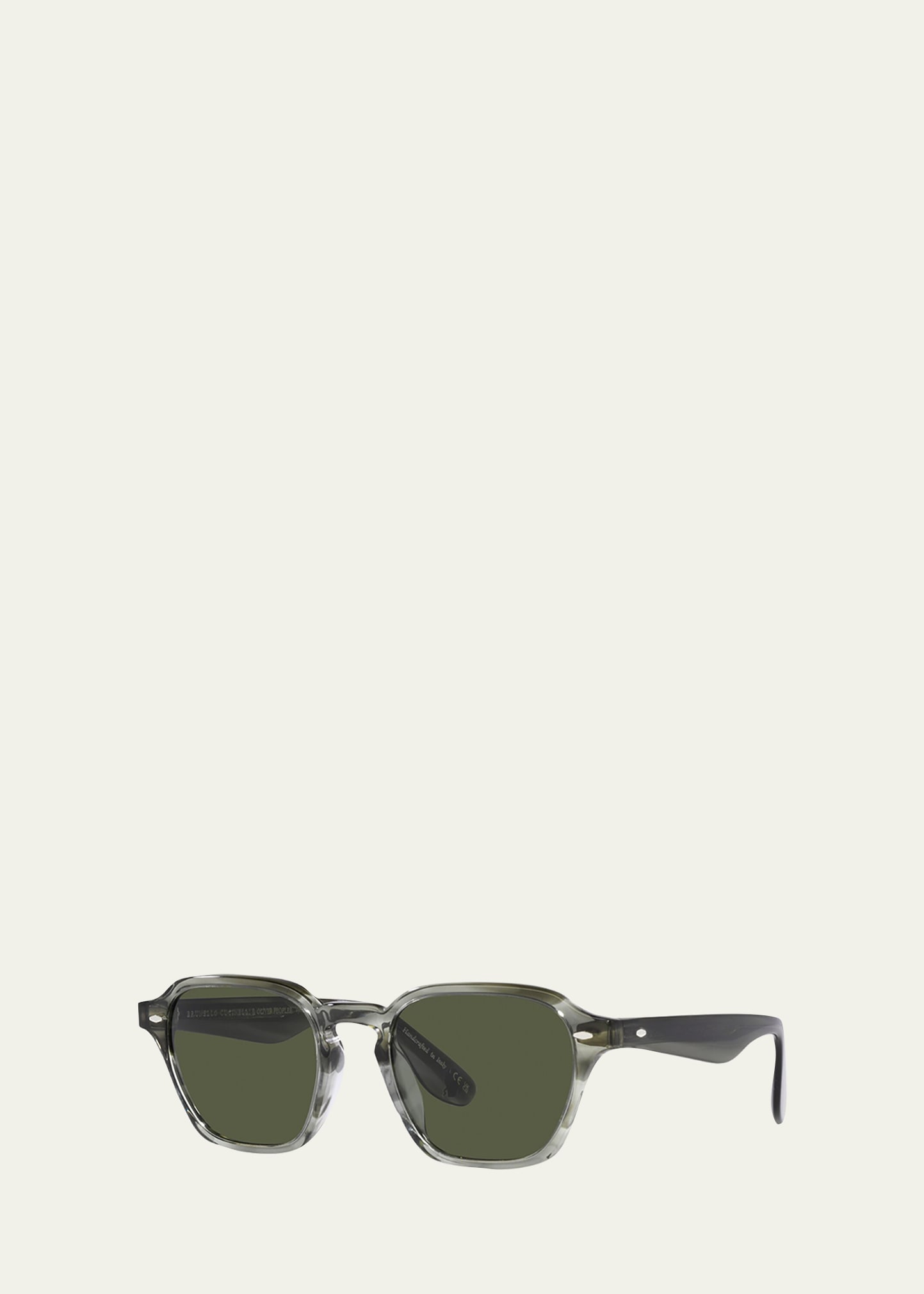 x Brunello Cucinelli Men's Griffo Keyhole Bridge Sunglasses