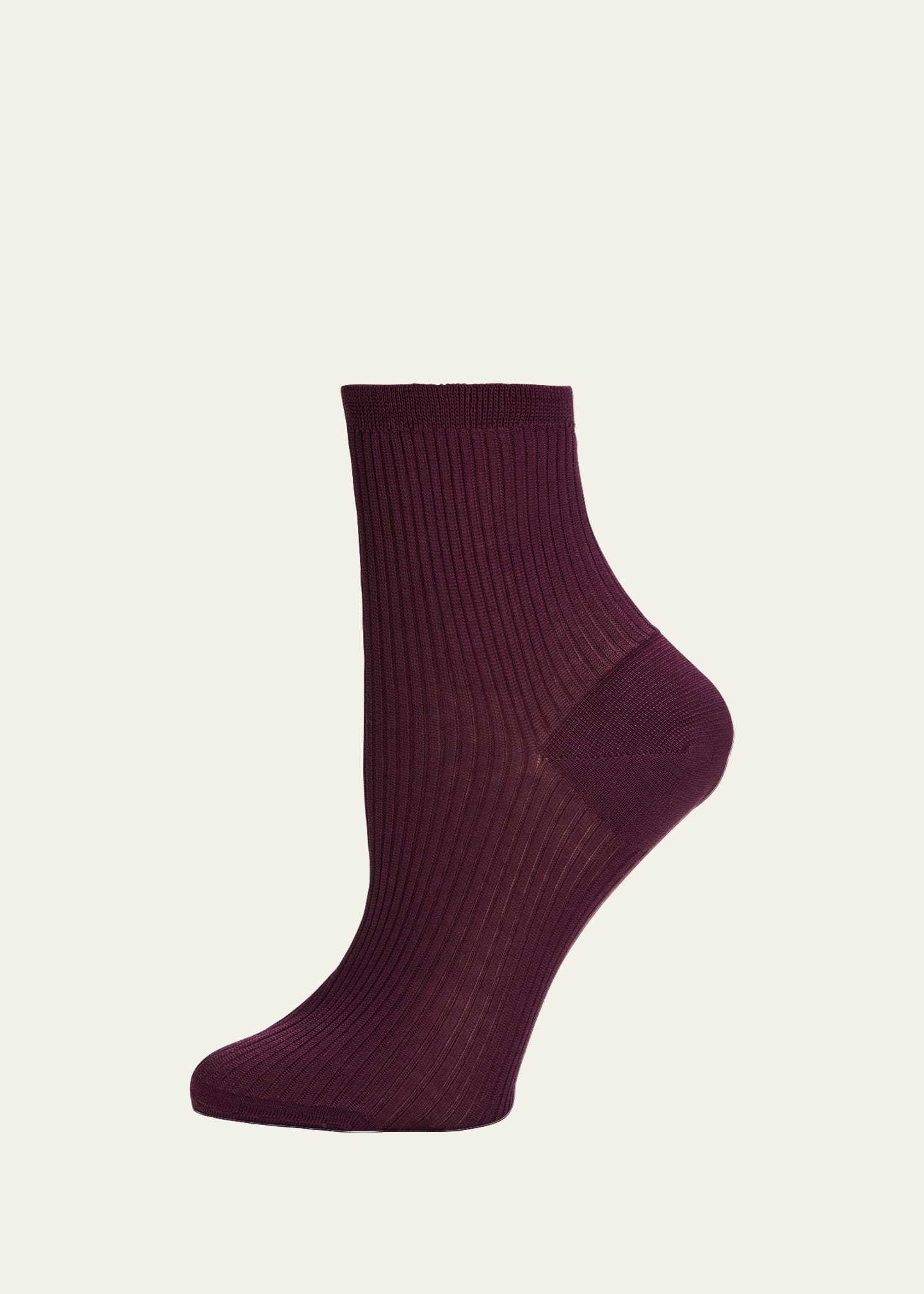 Maria La Rosa Ribbed Short Crew Socks