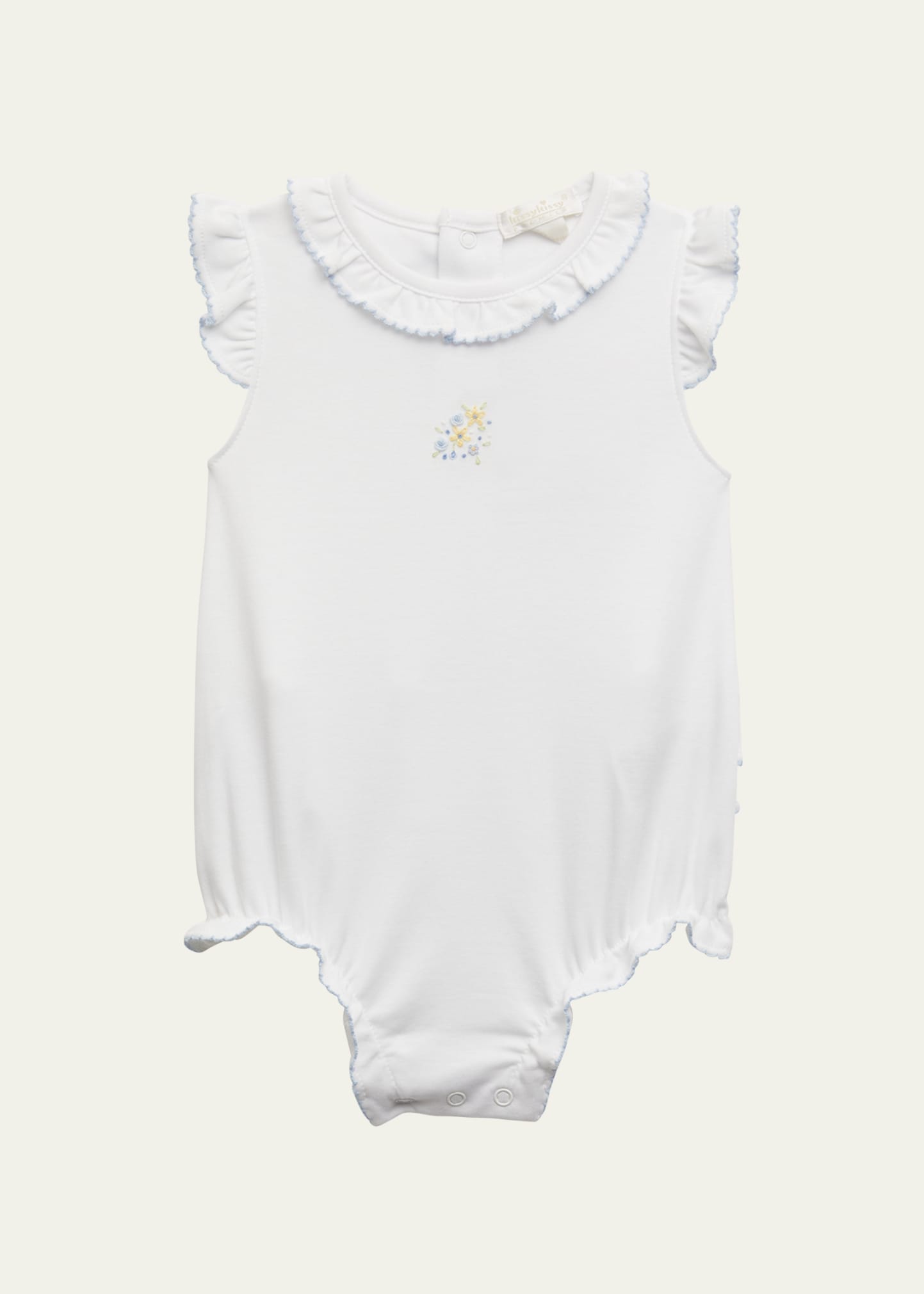 Girl's Floral Fantasy Bubble Romper, Size Newborn-9M