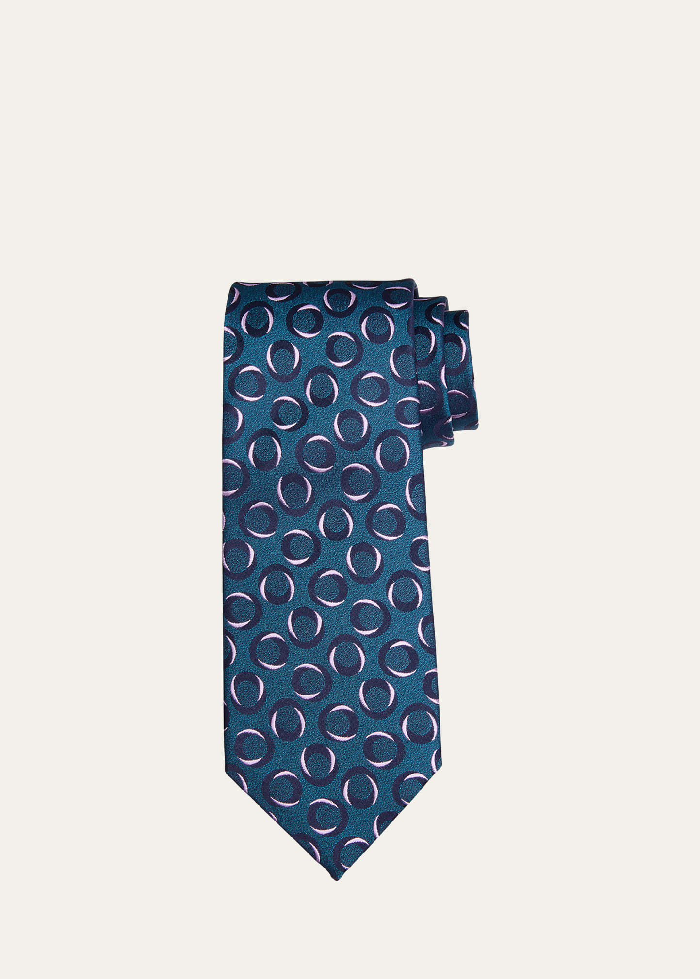 Charvet Men's Geometric Silk Tie
