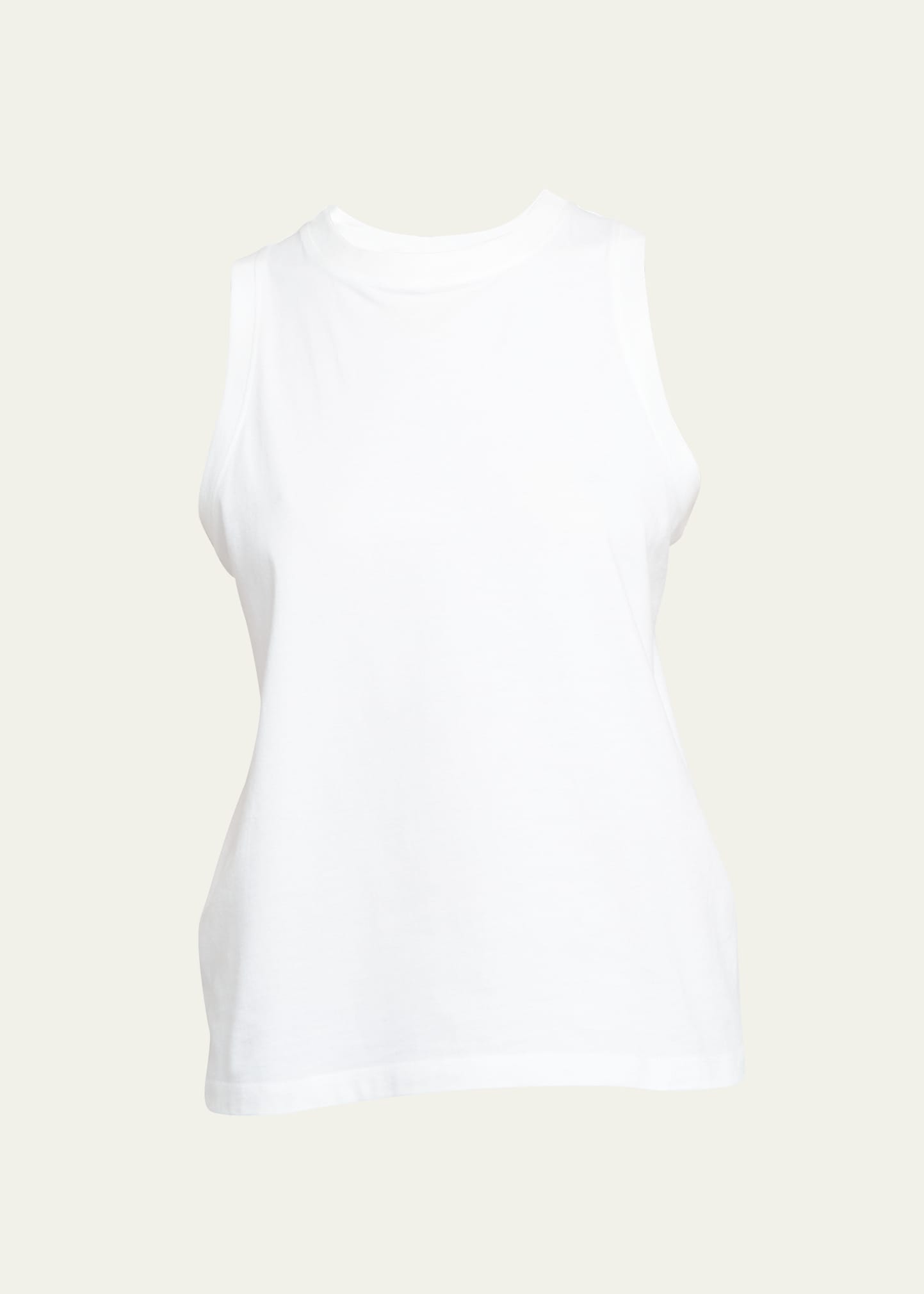 Shop Armarium Tara Cotton Tank Top In White