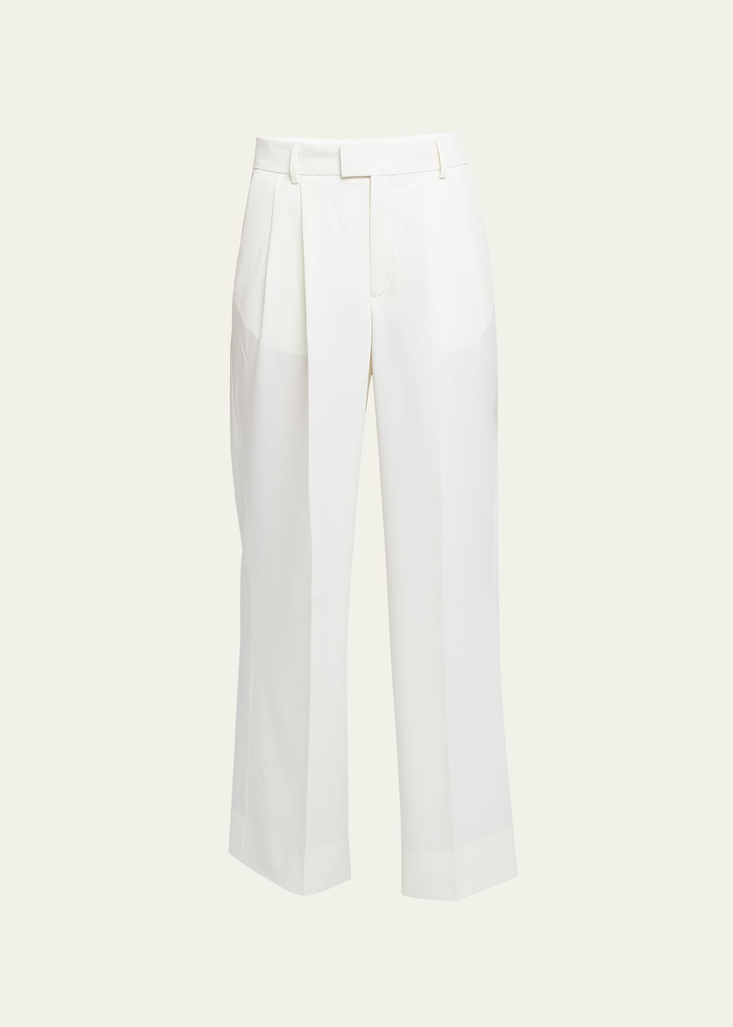 Giorgia Relaxed-Fit Wool Trouser Pants