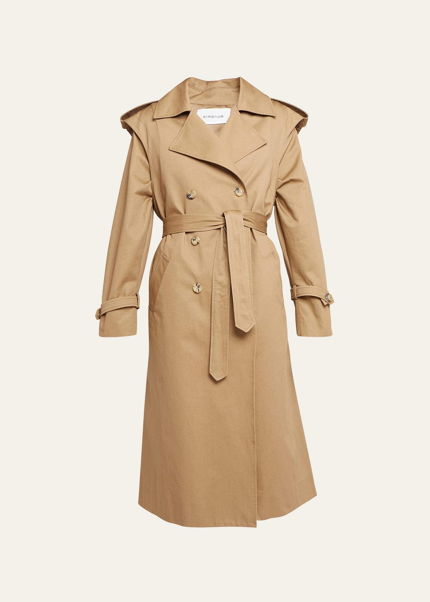 Belted Cotton Trench Coat