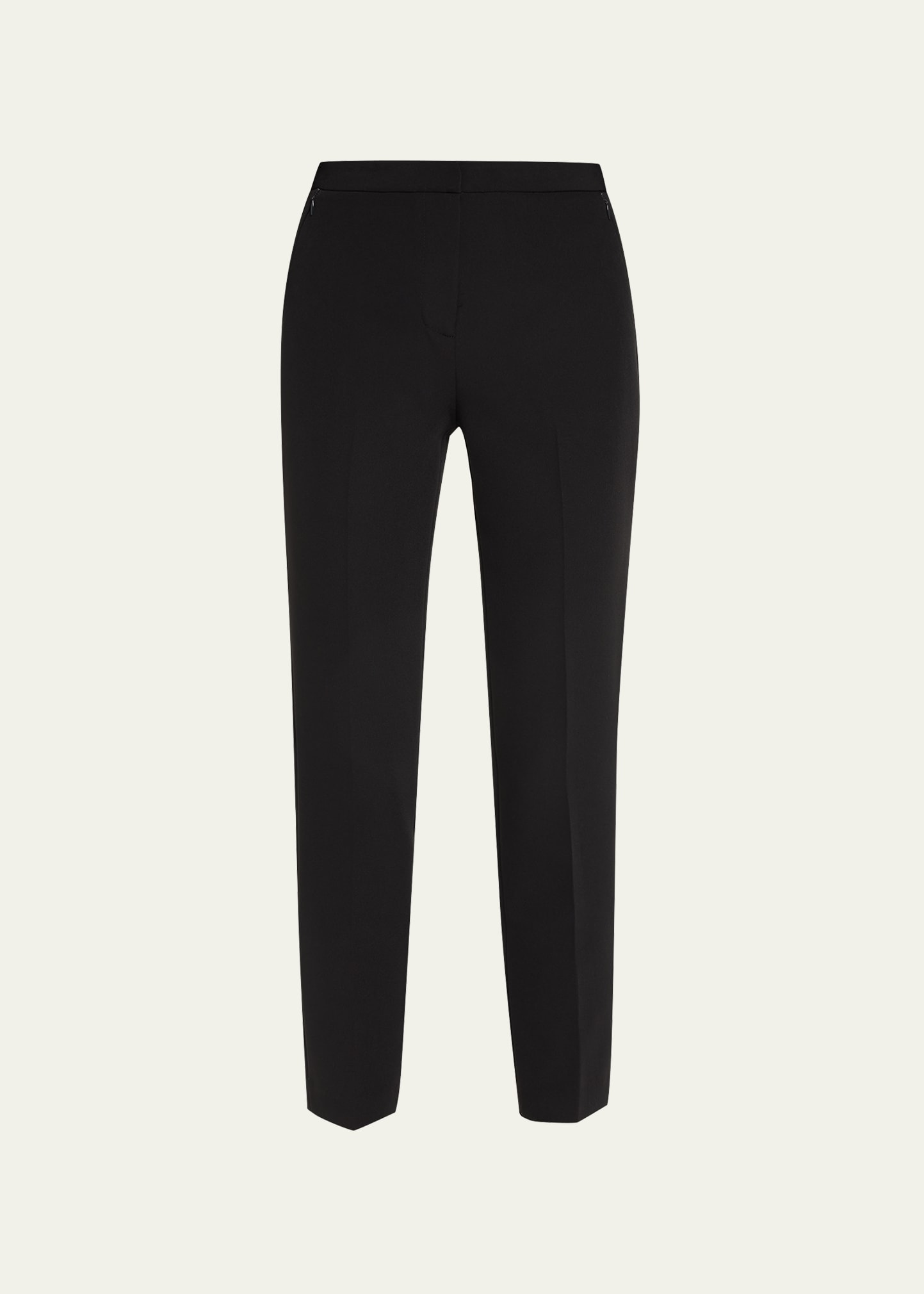 Kobi Halperin Alexi Cropped Straight-leg Twill Pants In Black