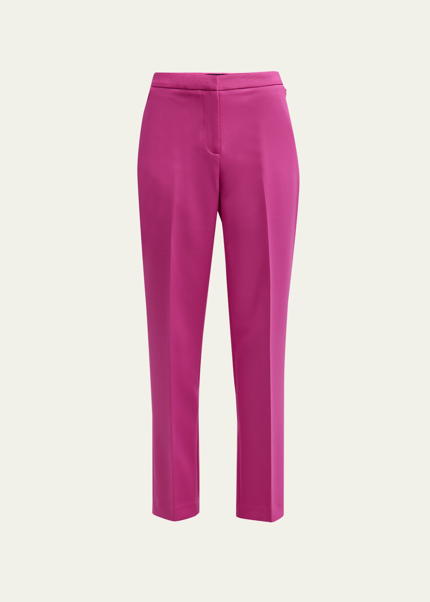 Kobi Halperin Alexi Cropped Straight-leg Twill Pants In French Pink