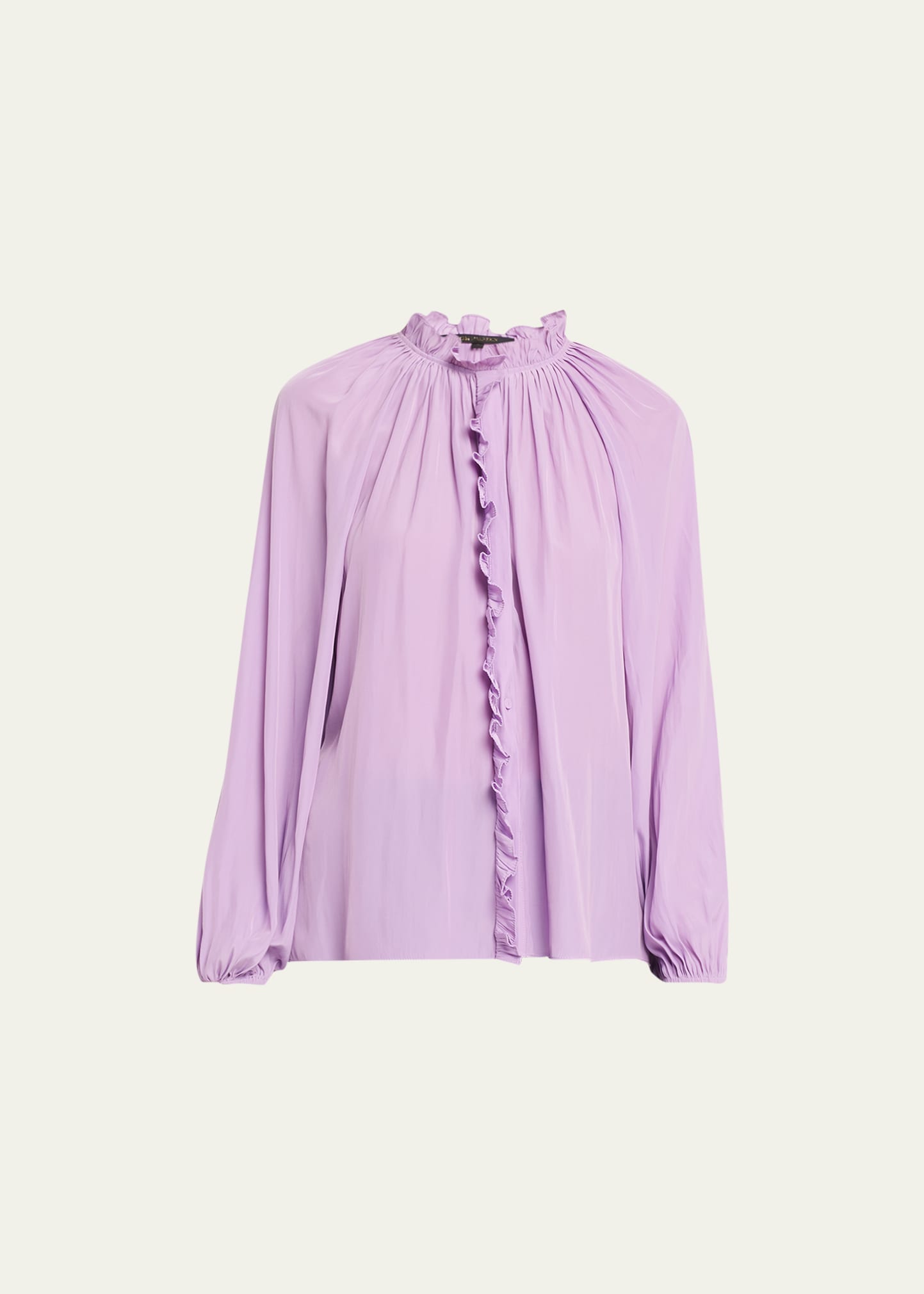 Kobi Halperin Aster Ruffle Blouse In Mauve